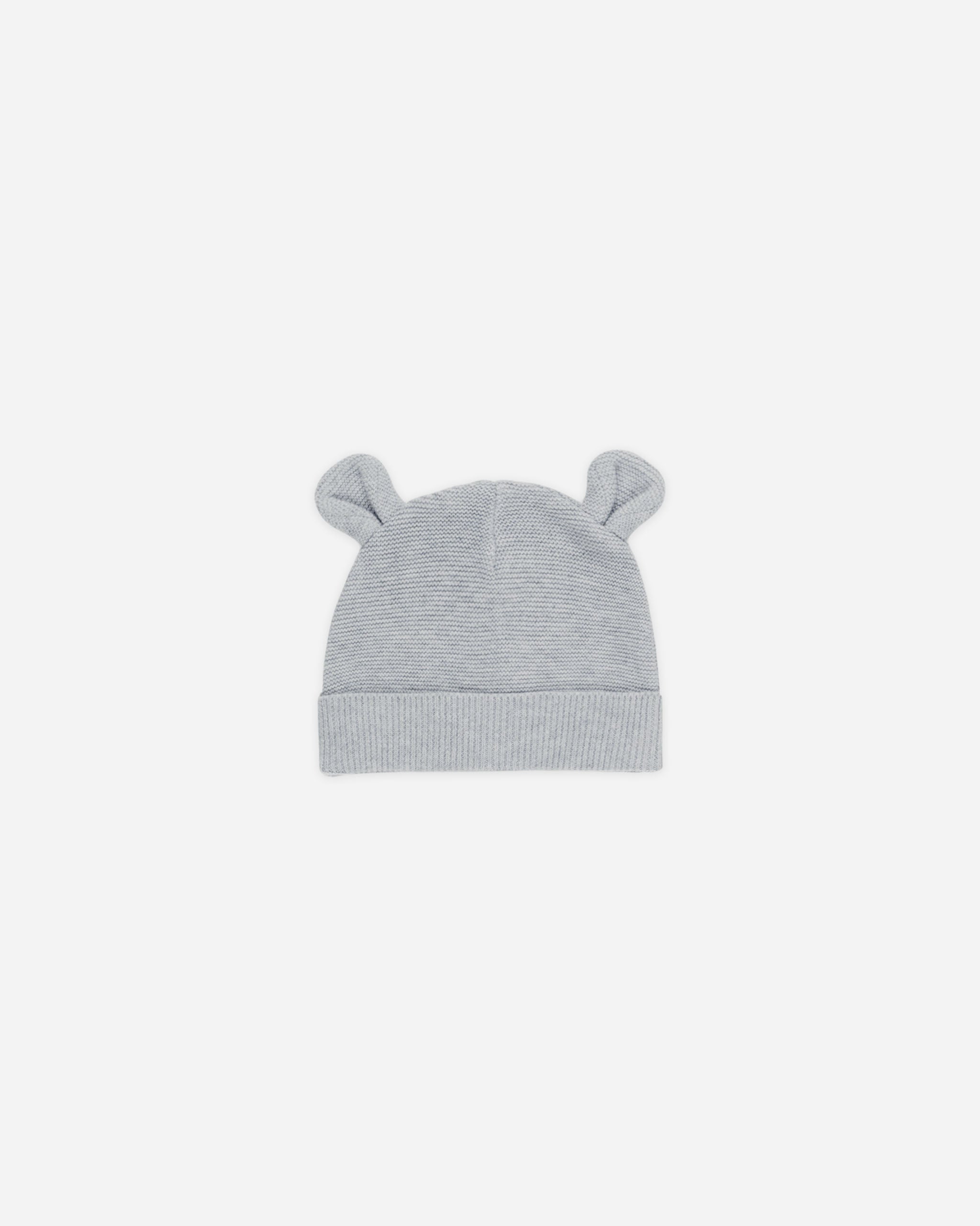 Baby Bear Beanie || Heathered Dusty Blue - Rylee + Cru | Kids Clothes | Trendy Baby Clothes | Modern Infant Outfits |