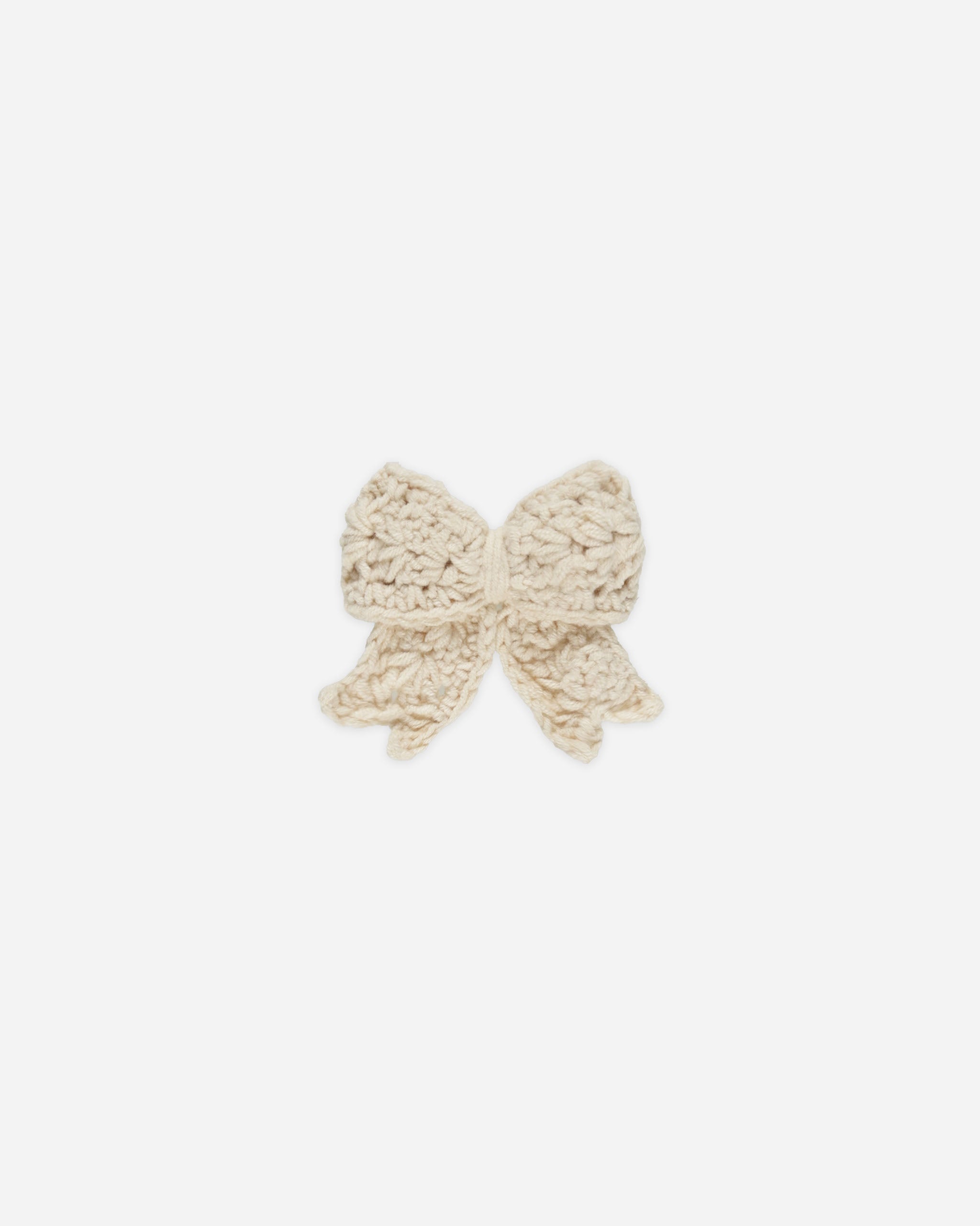 -Crochet Bow || Natural-