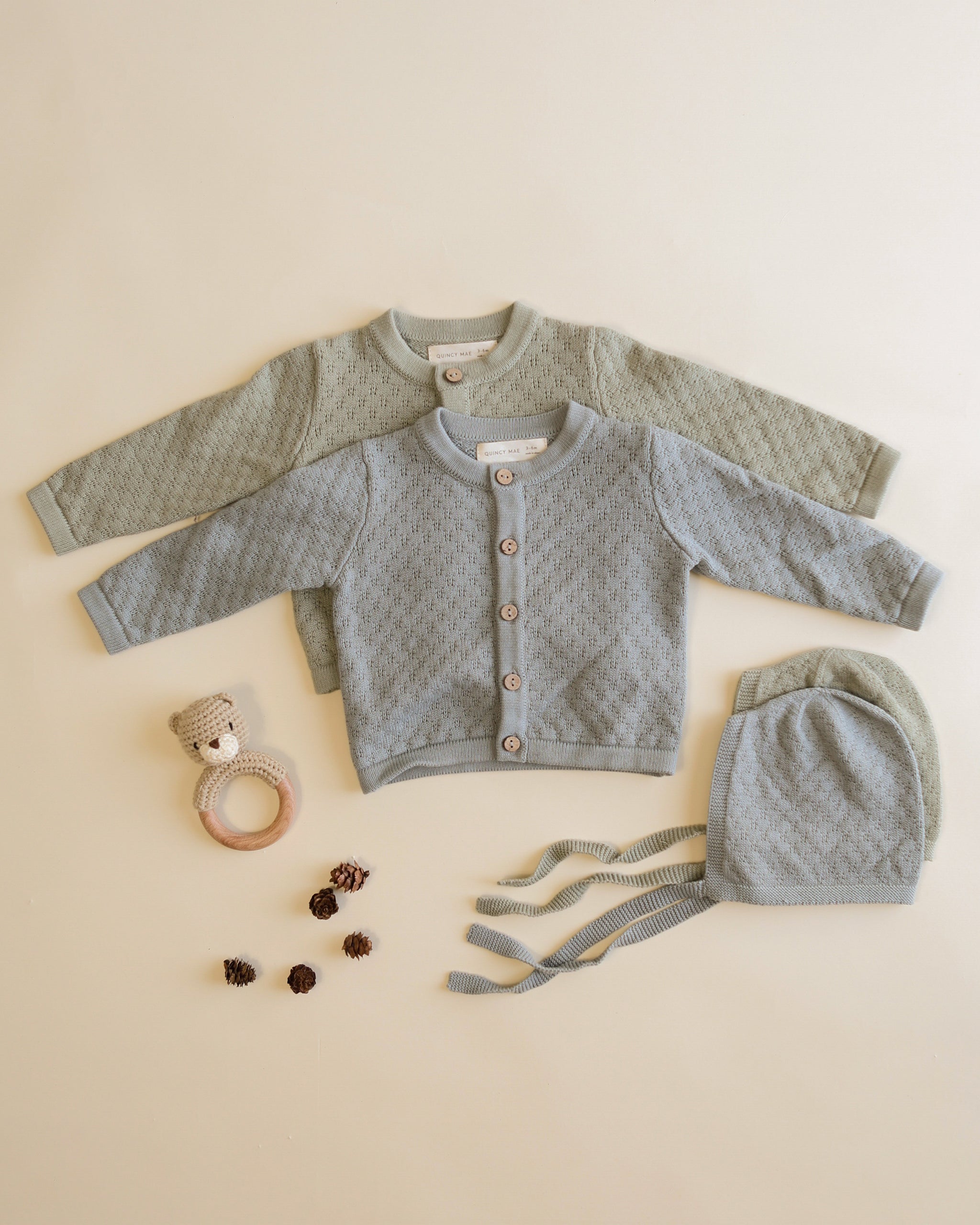 Bonnet en tricot || Bleu acier