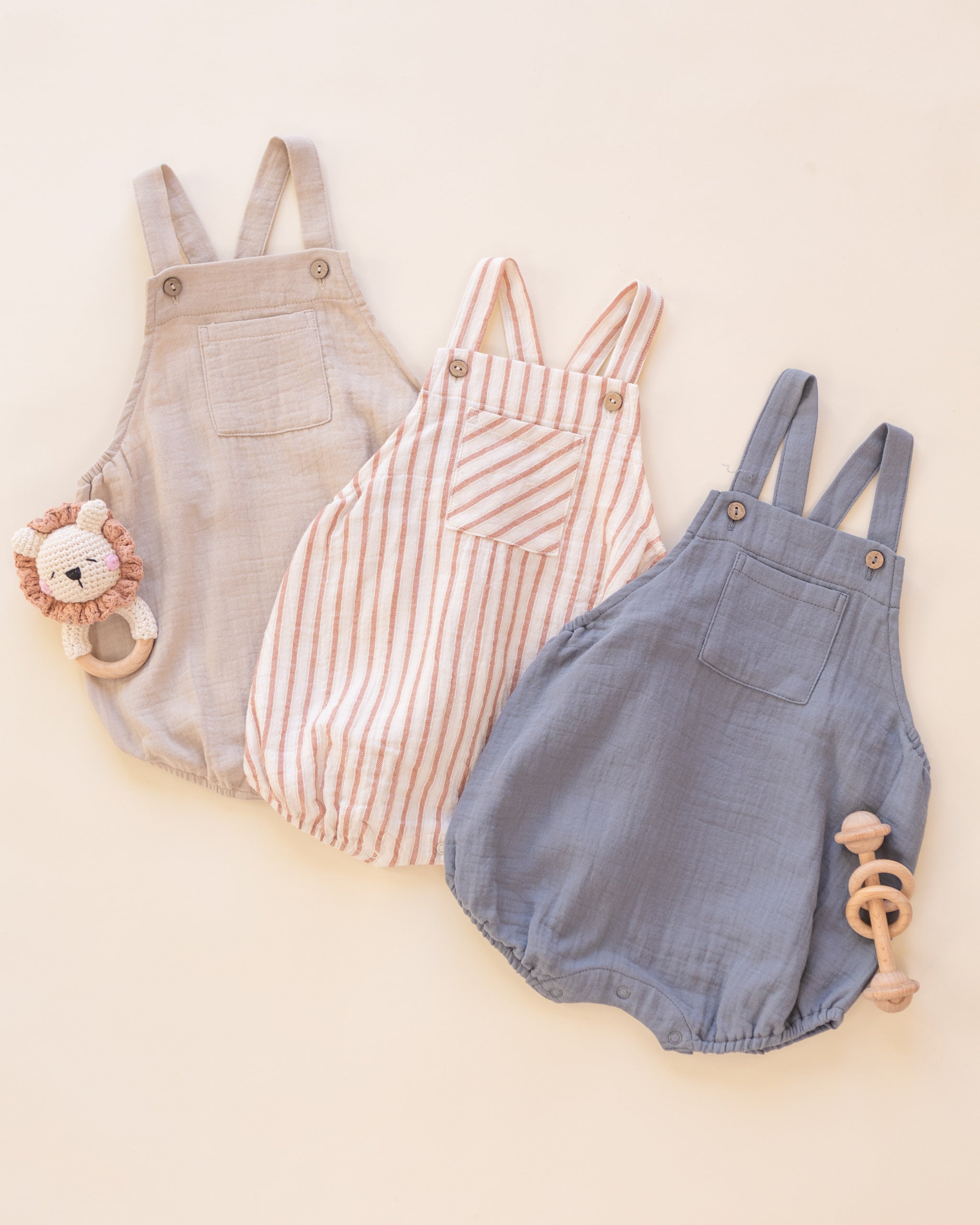 Hayes Romper Vintage Stripe - Rylee + Cru | Kids Clothes | Trendy Baby Clothes | Modern Infant Outfits |