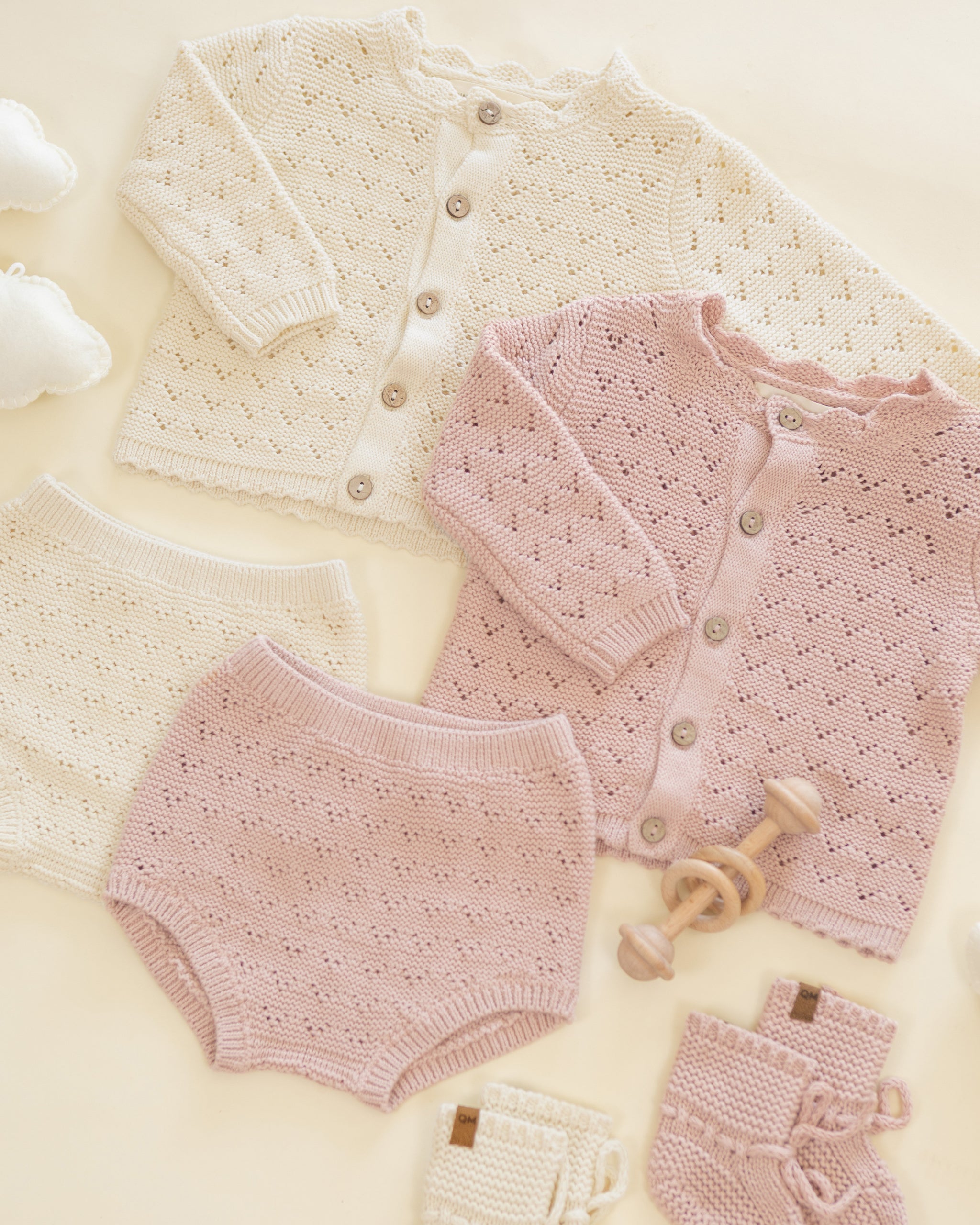 Scalloped Cardigan Blush - Rylee + Cru | Kids Clothes | Trendy Baby Clothes | Modern Infant Outfits |