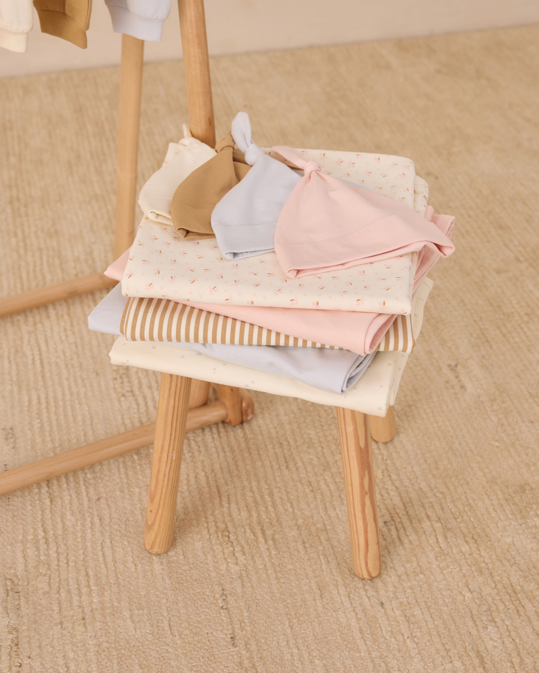 Knotted Baby Hat || Ivory - Rylee + Cru | Kids Clothes | Trendy Baby Clothes | Modern Infant Outfits |