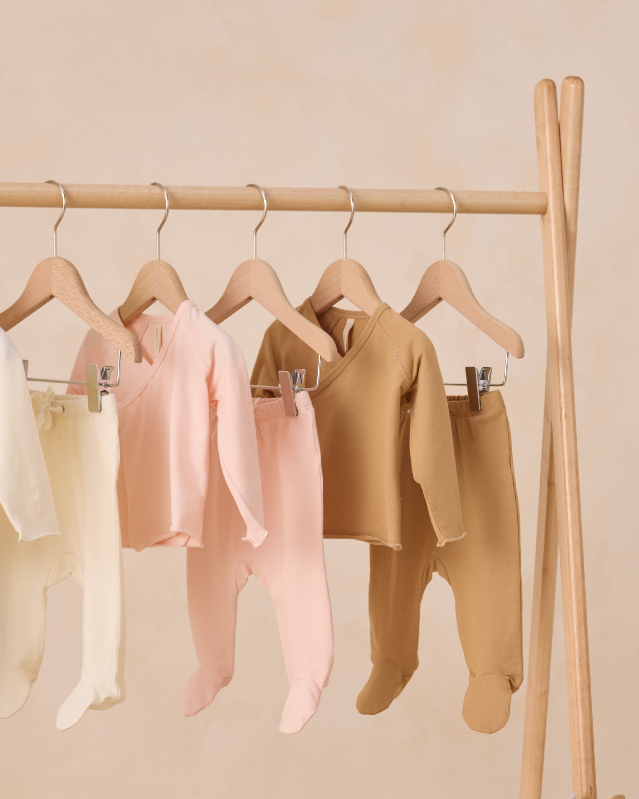 Wrap Top + Footed Pant Set || Honey - Rylee + Cru | Kids Clothes | Trendy Baby Clothes | Modern Infant Outfits |