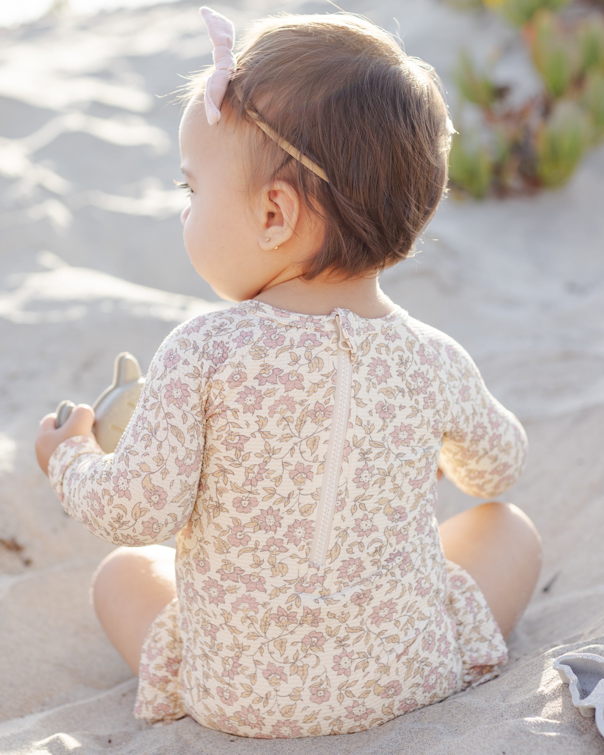 Olivia Rashguard One-Piece Dahlia - Rylee + Cru | Kids Clothes | Trendy Baby Clothes | Modern Infant Outfits |