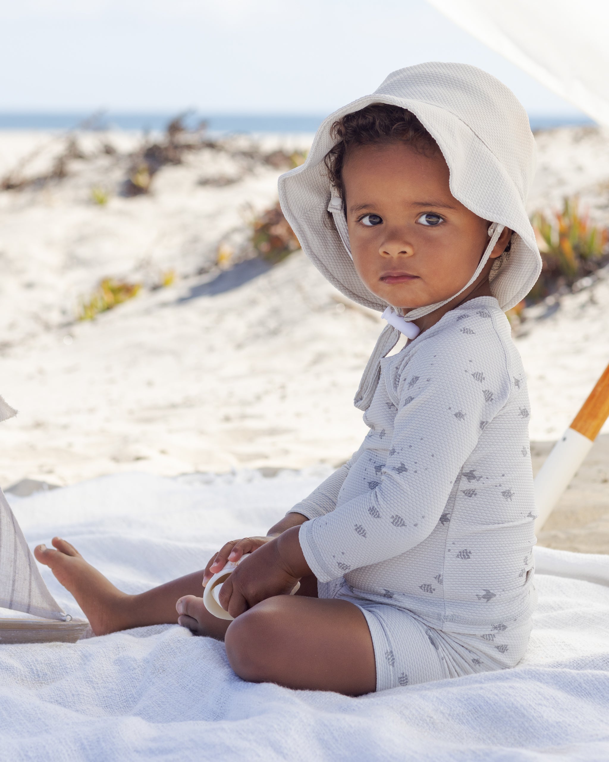 Finn Rashguard + Short Set Fish - Rylee + Cru | Kids Clothes | Trendy Baby Clothes | Modern Infant Outfits |