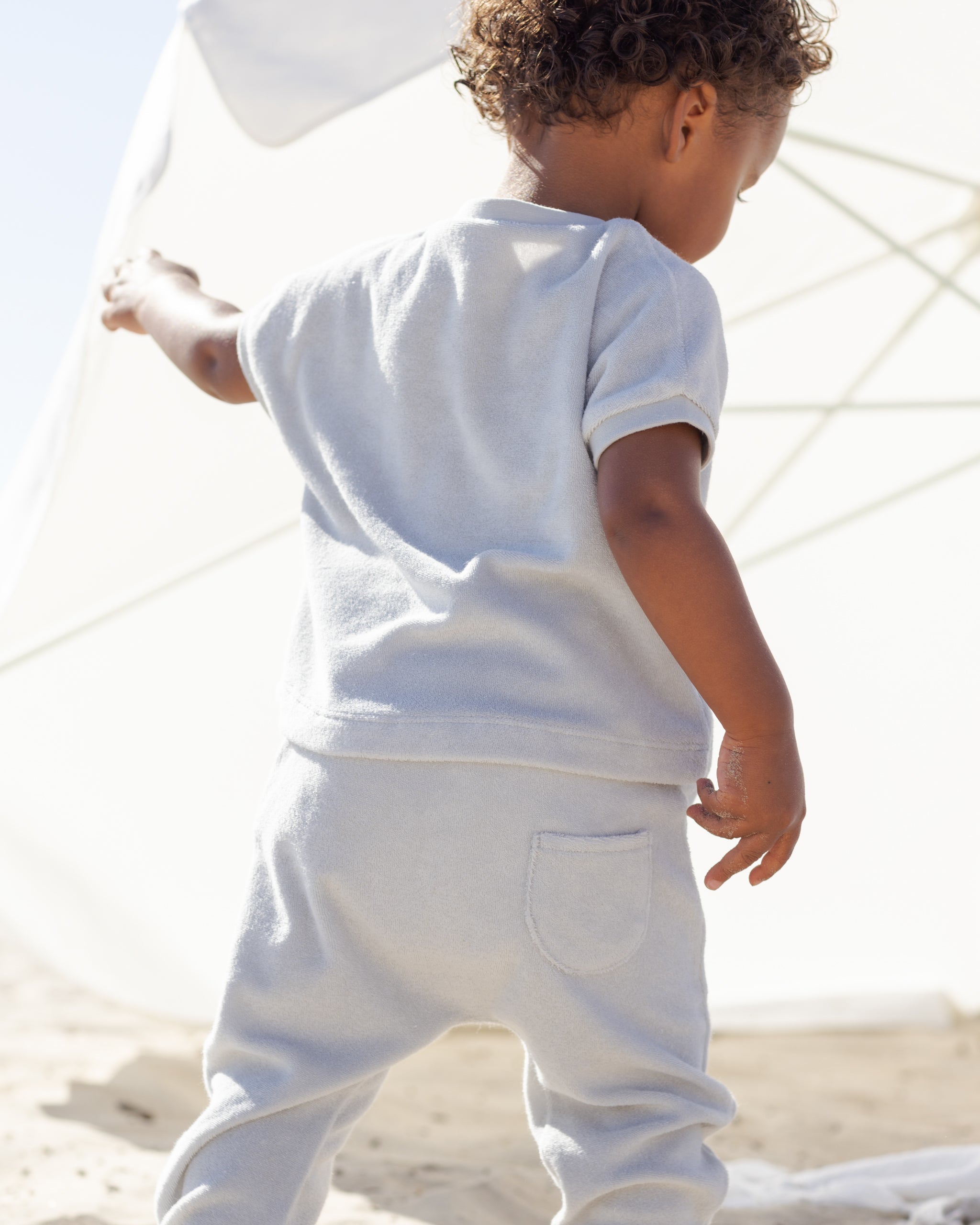 Terry Tee + Pant Set Sky - Rylee + Cru | Kids Clothes | Trendy Baby Clothes | Modern Infant Outfits |