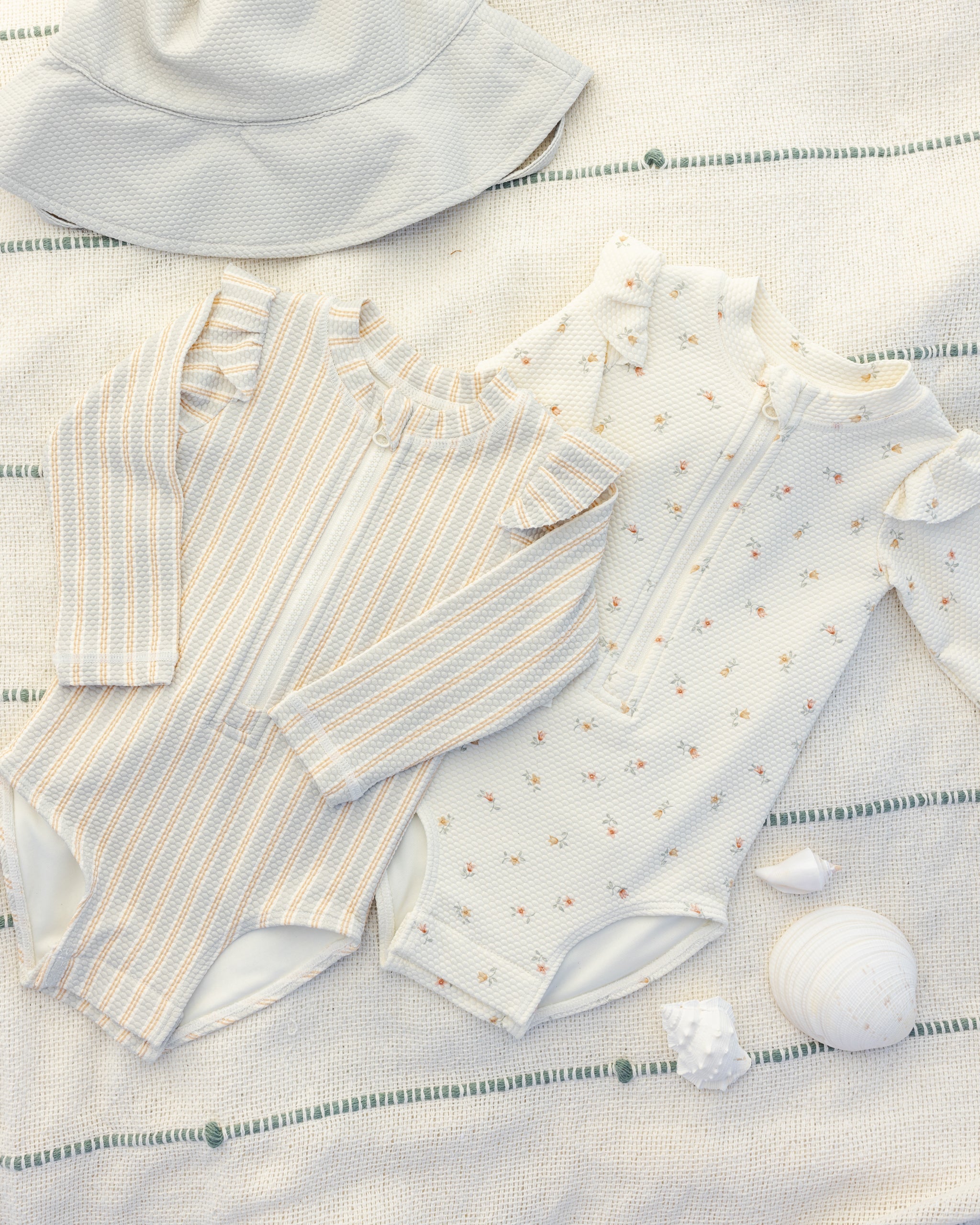 Byron Rashguard One-Piece Petit Fleur - Rylee + Cru | Kids Clothes | Trendy Baby Clothes | Modern Infant Outfits |