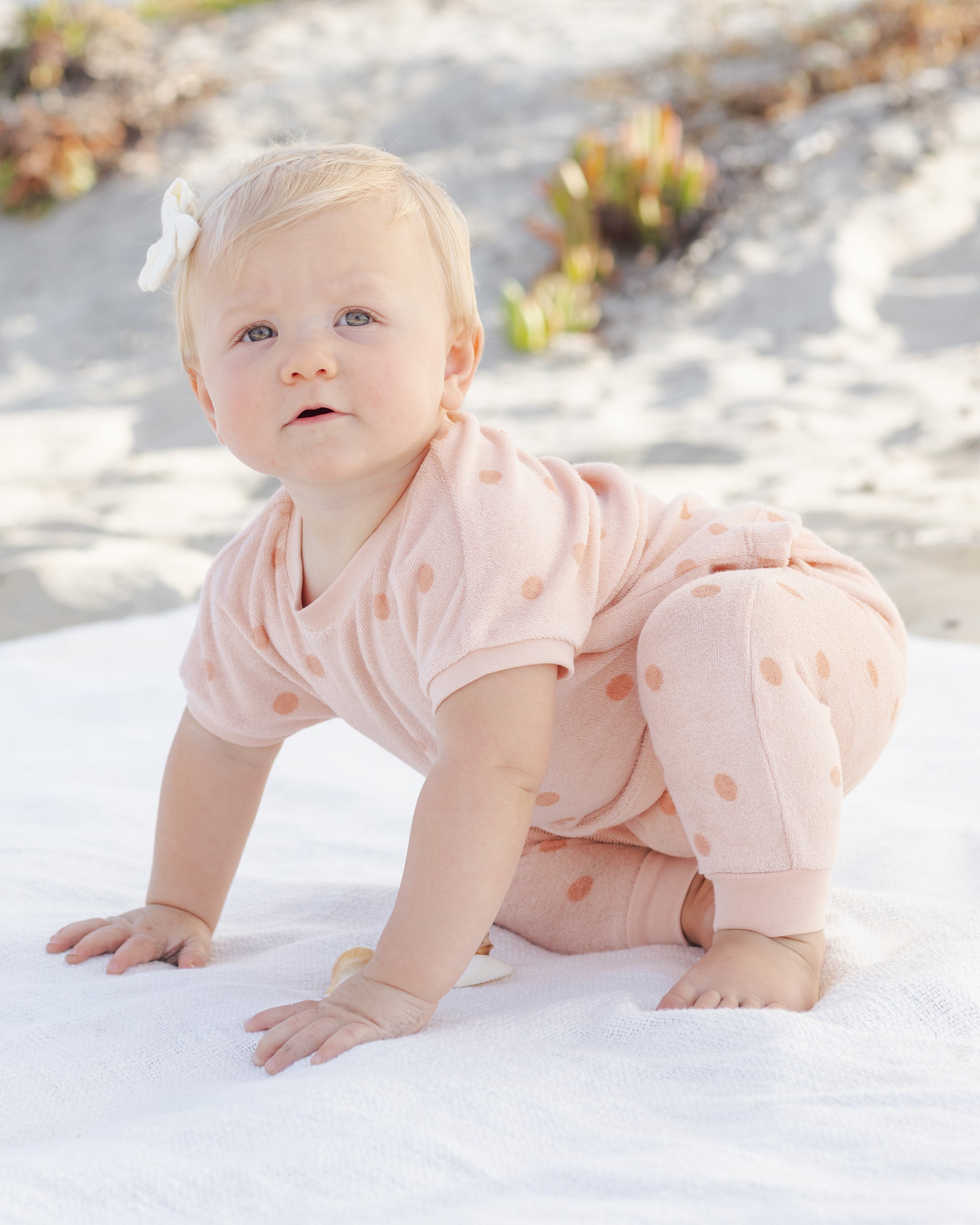 Terry Tee + Pant Set Polka Dot - Rylee + Cru | Kids Clothes | Trendy Baby Clothes | Modern Infant Outfits |