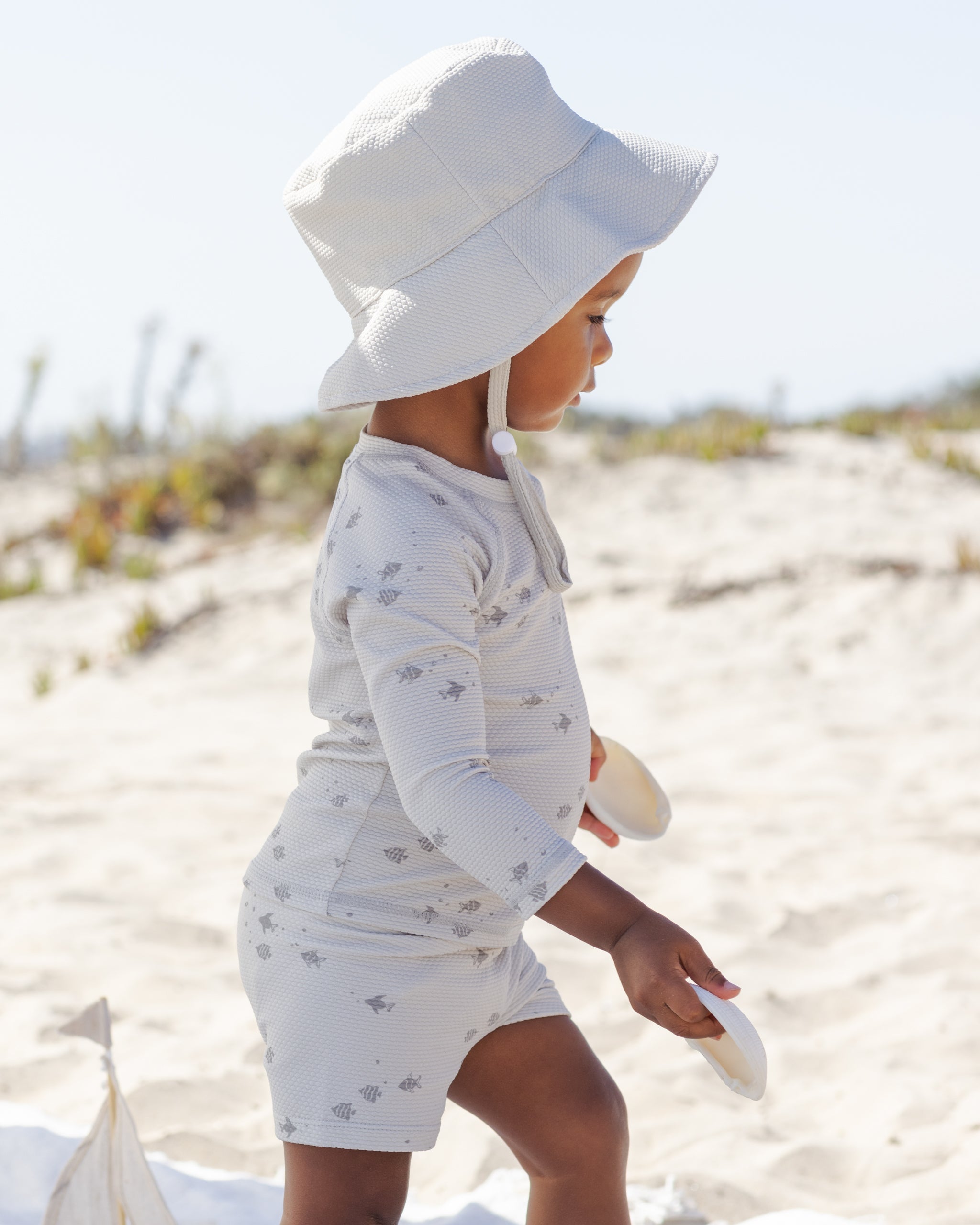 Finn Rashguard + Short Set Fish - Rylee + Cru | Kids Clothes | Trendy Baby Clothes | Modern Infant Outfits |