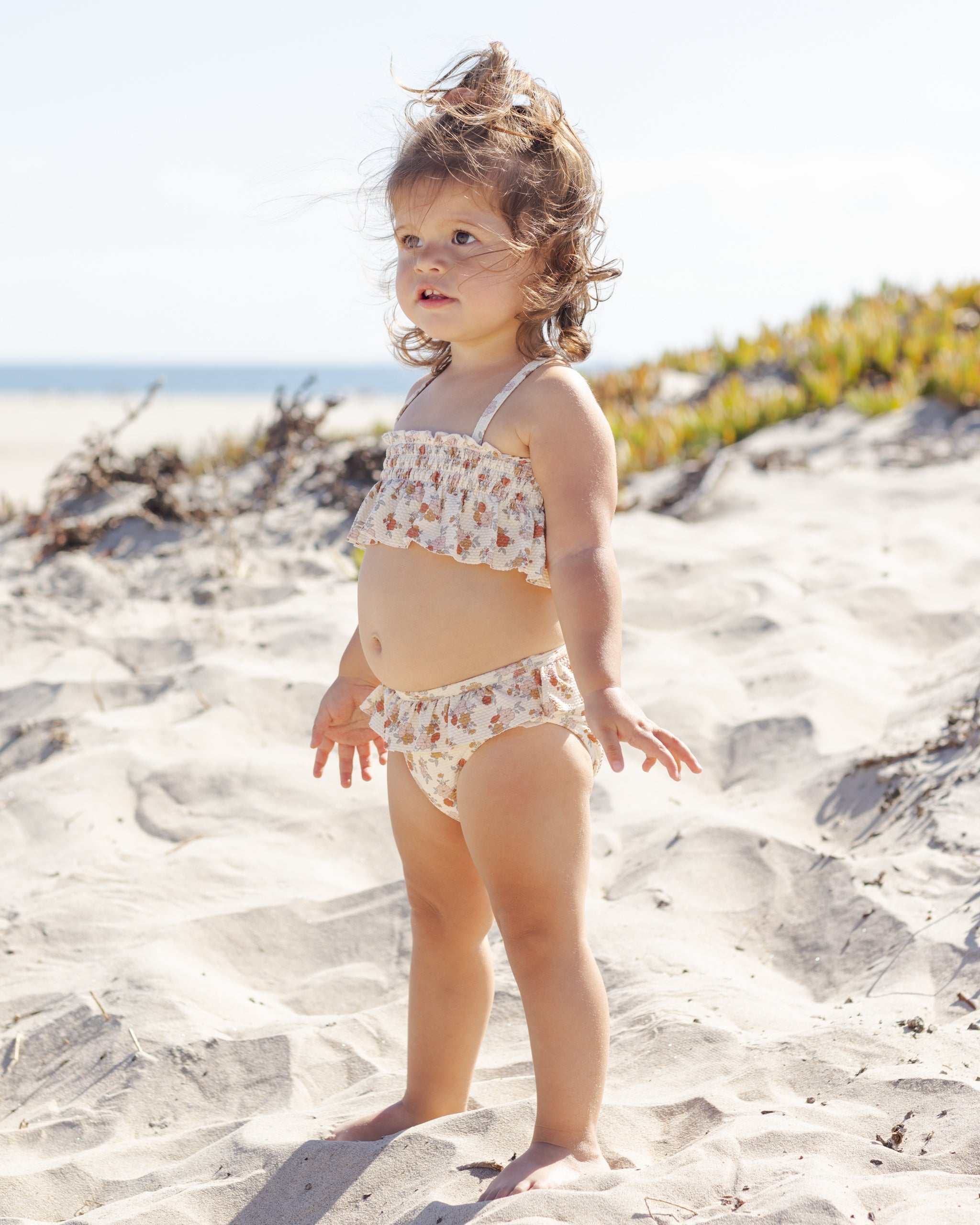 Smocked Ruffle Bikini Bloom - Rylee + Cru | Kids Clothes | Trendy Baby Clothes | Modern Infant Outfits |