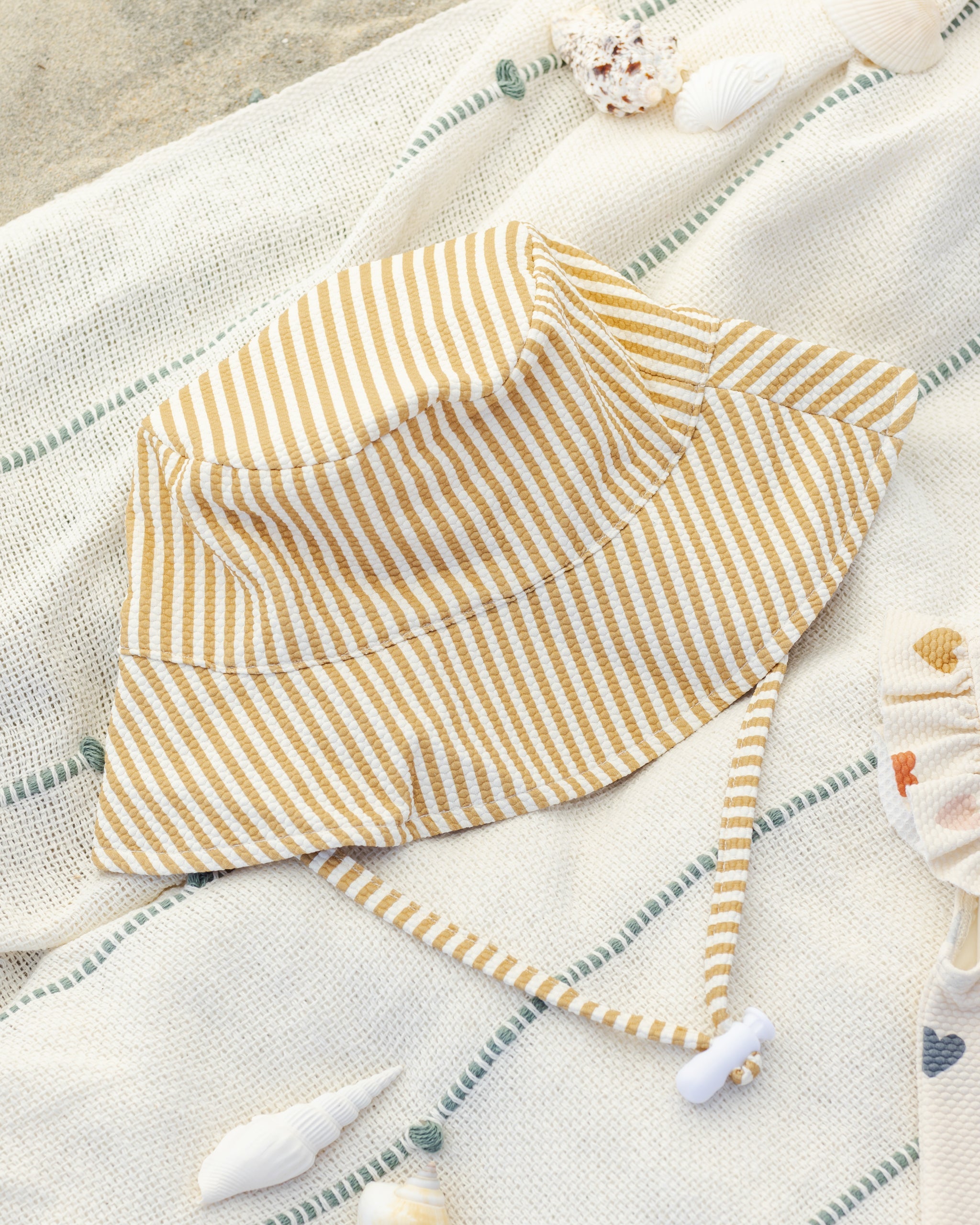 Bucket Hat Honey Stripe Small - Rylee + Cru | Kids Clothes | Trendy Baby Clothes | Modern Infant Outfits |