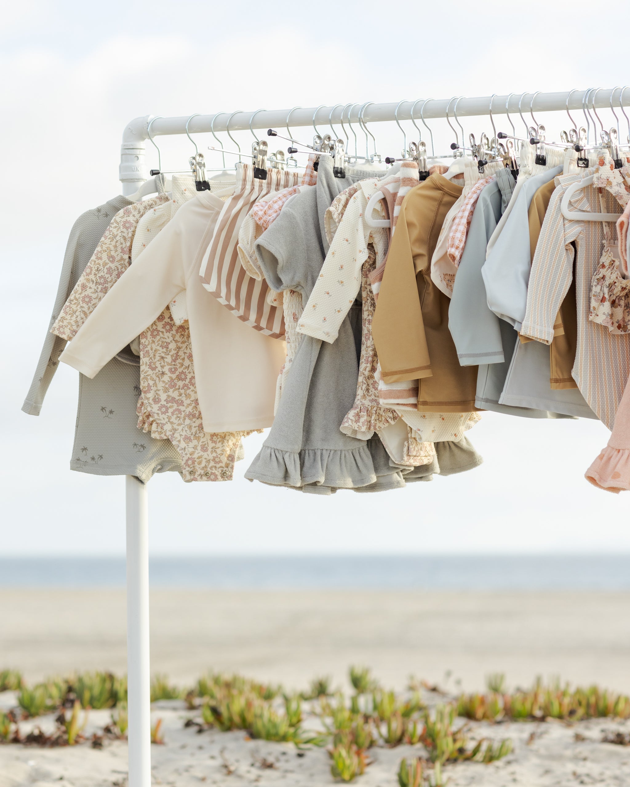 Long Sleeve One-Piece Rashguard Palm - Rylee + Cru | Kids Clothes | Trendy Baby Clothes | Modern Infant Outfits |