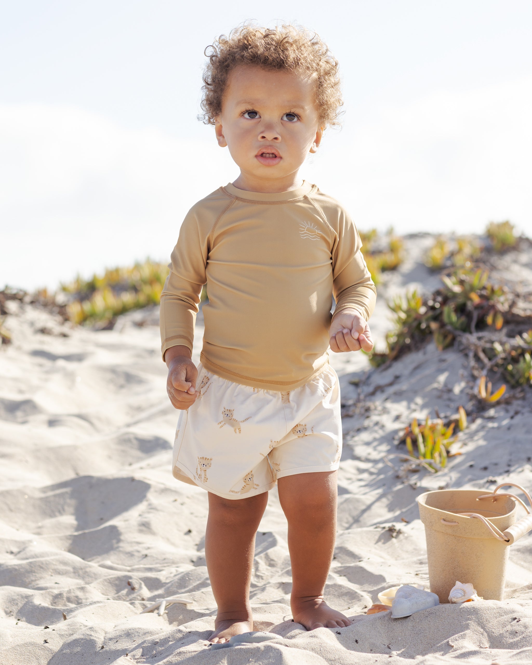 Boys Swim Short Tigers - Rylee + Cru | Kids Clothes | Trendy Baby Clothes | Modern Infant Outfits |