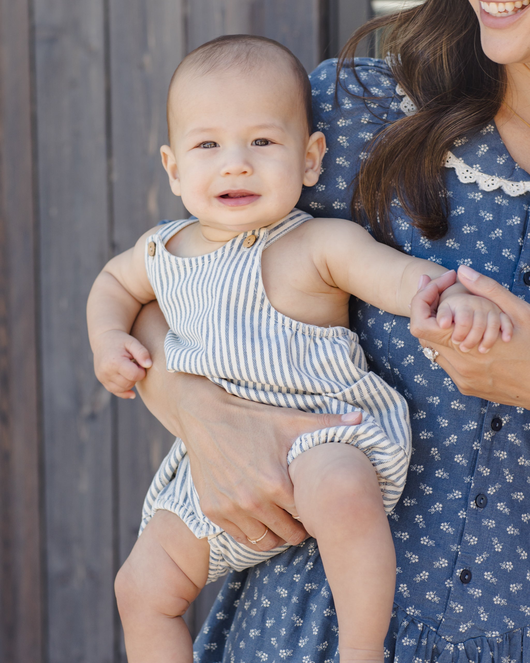 Lou Romper Railroad Stripe