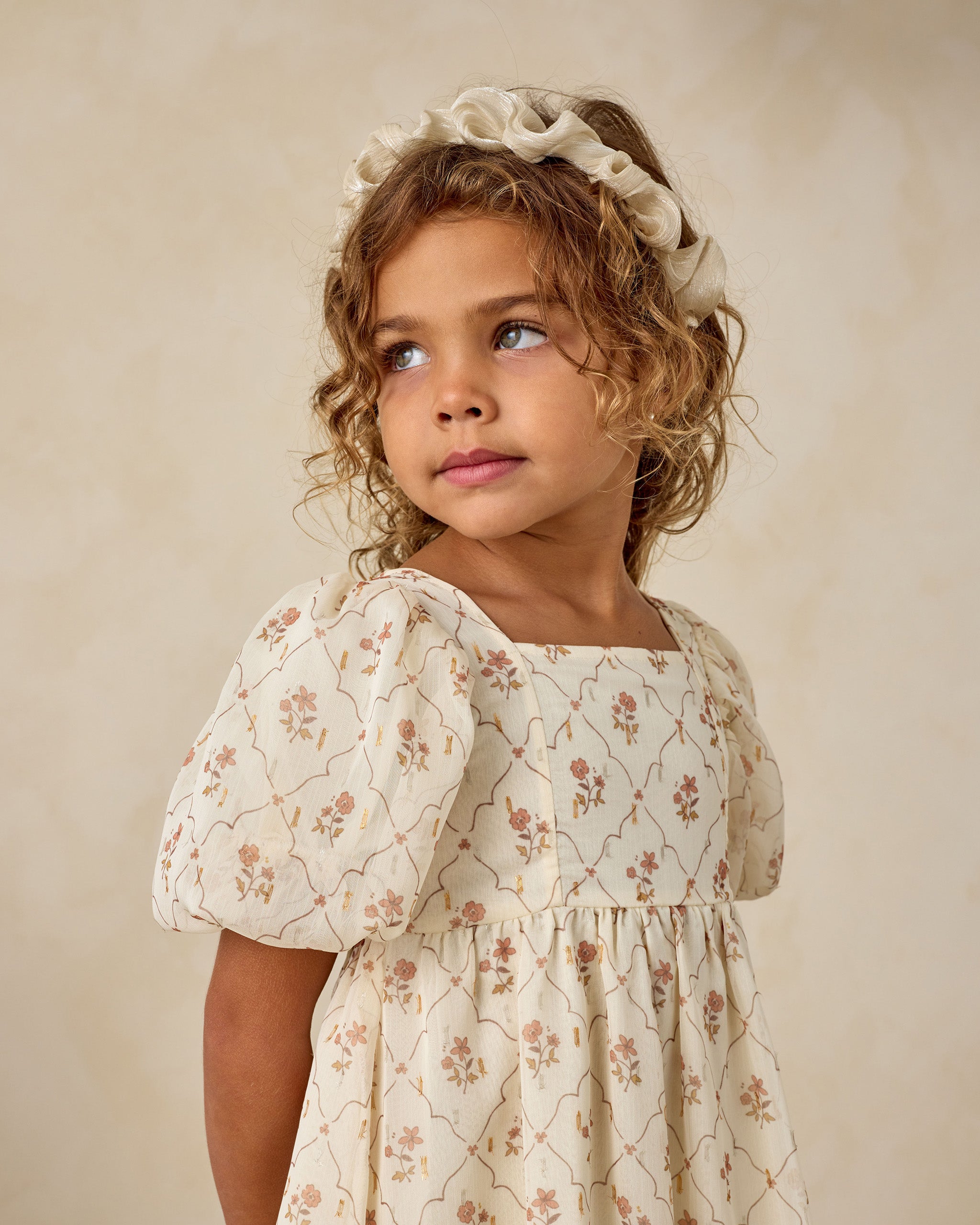 Gathered Headband | Ecru