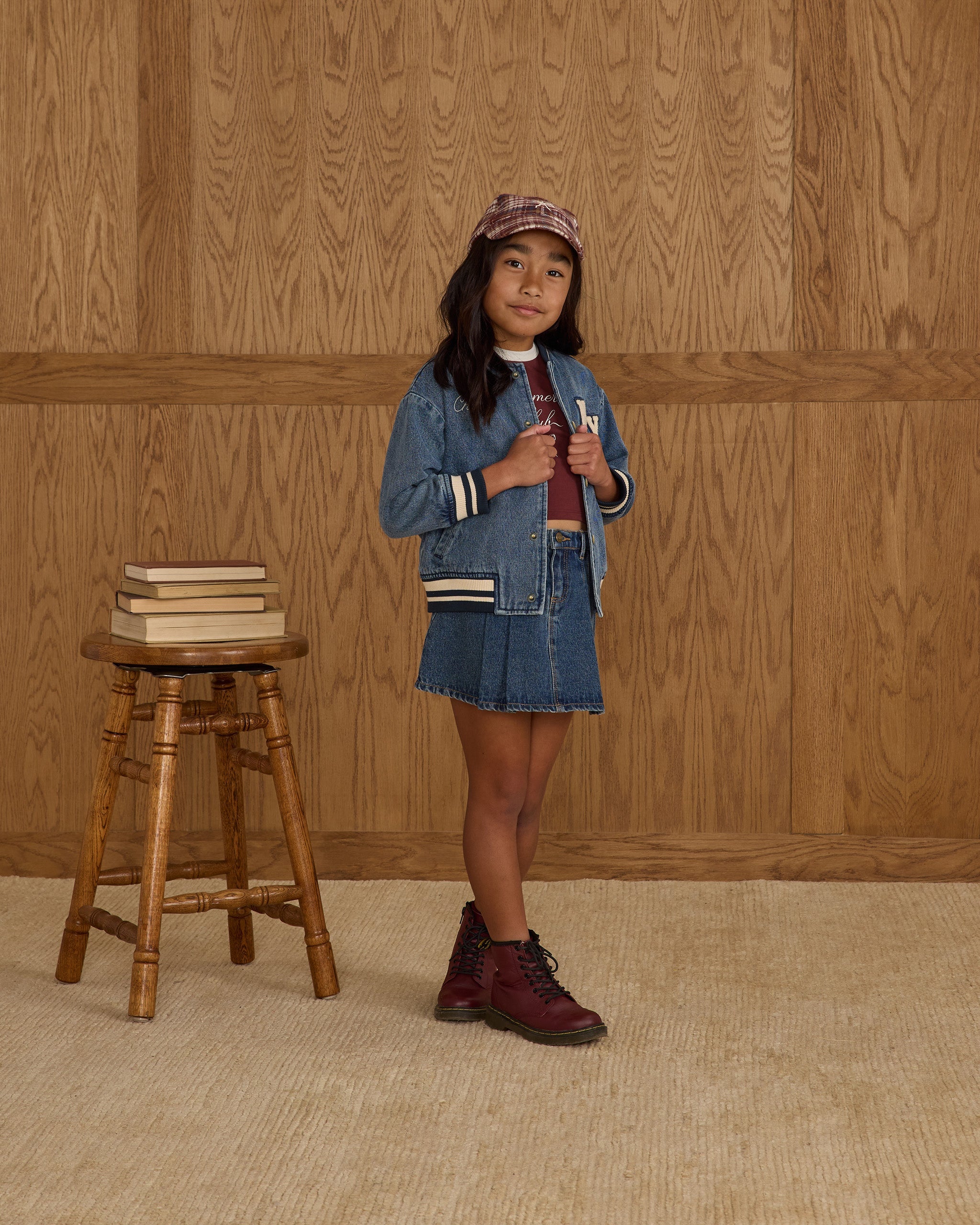 Veste universitaire || Denim indigo