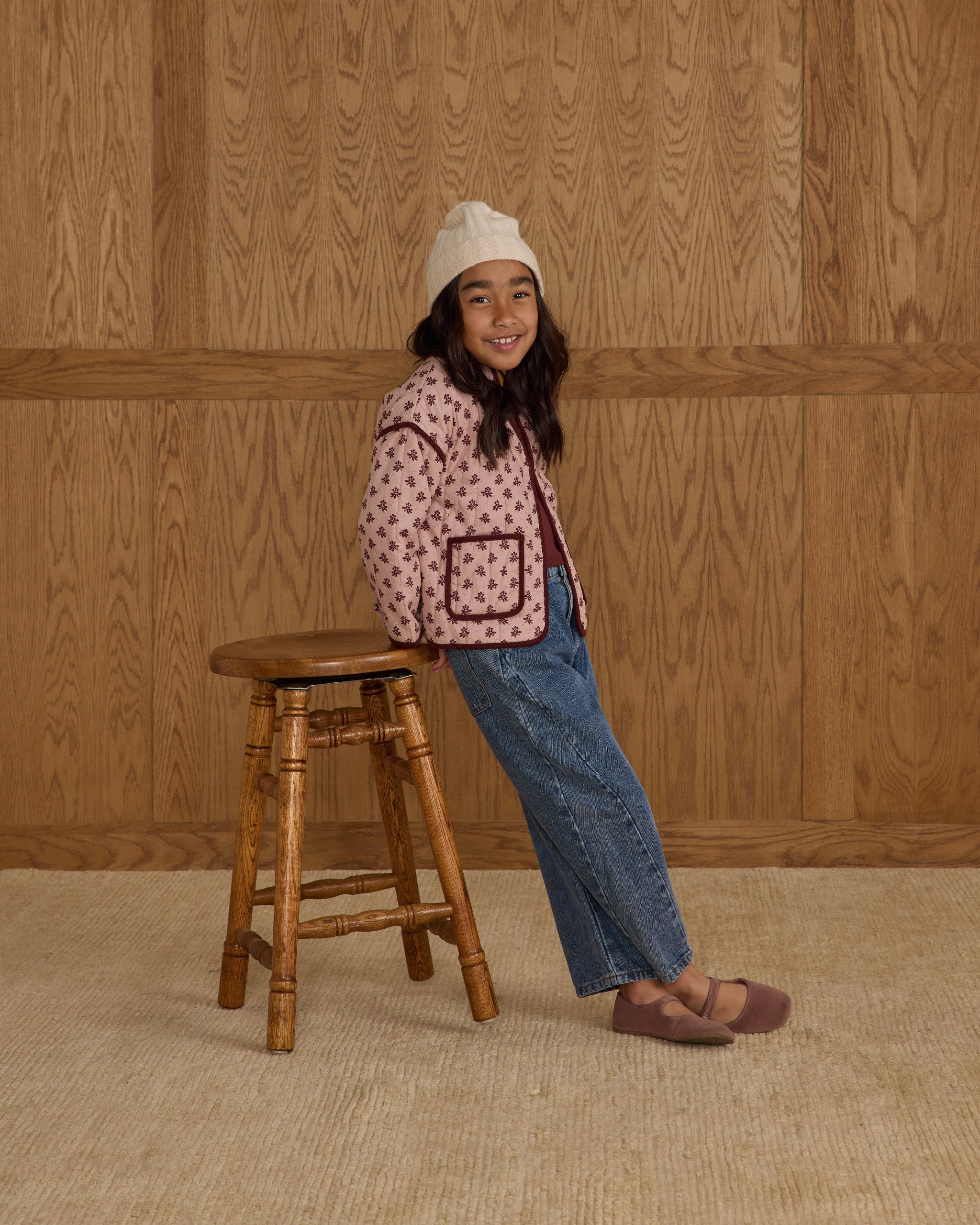 Veste matelassée || Blush Fleur