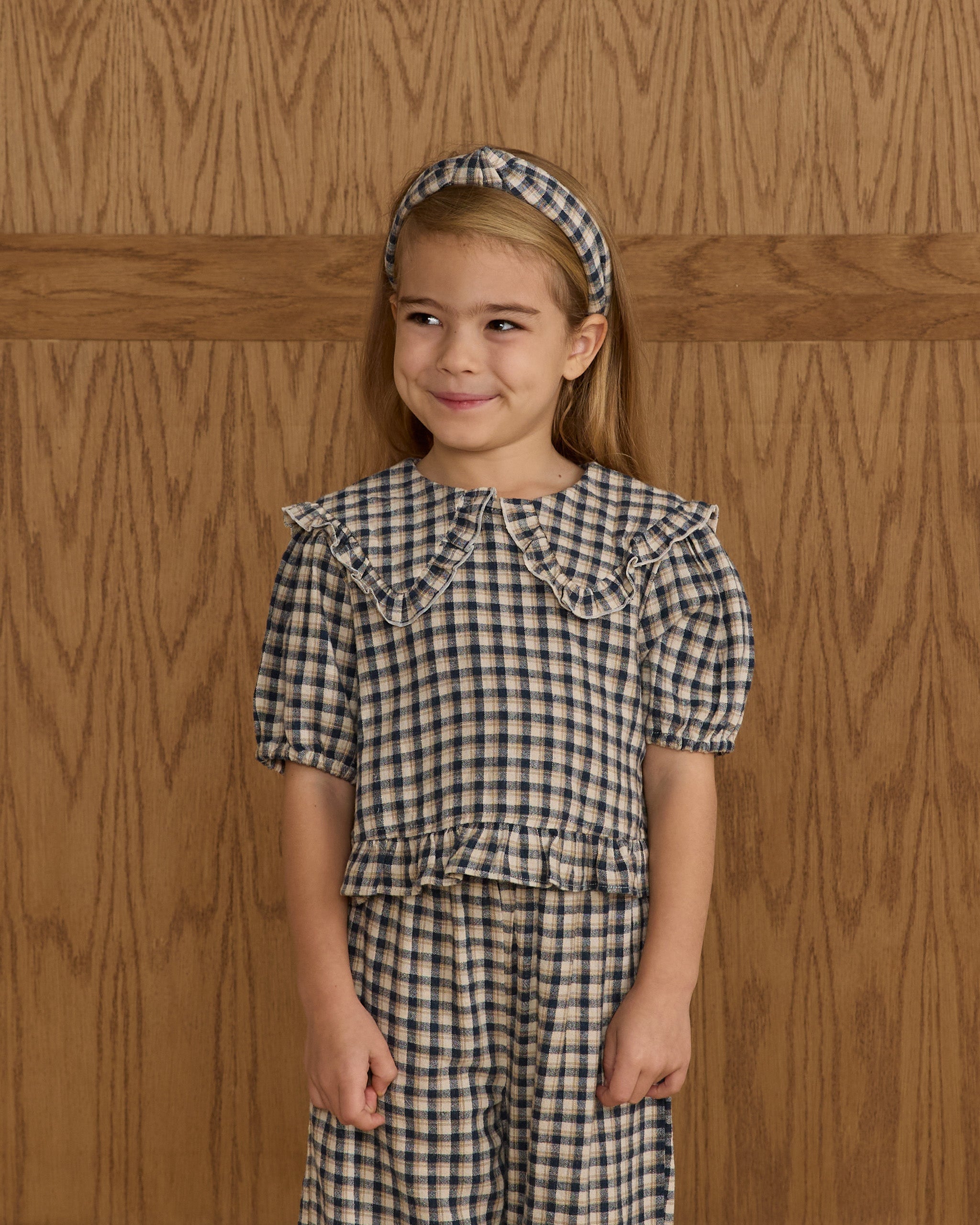 Prairie Blouse || Navy Check