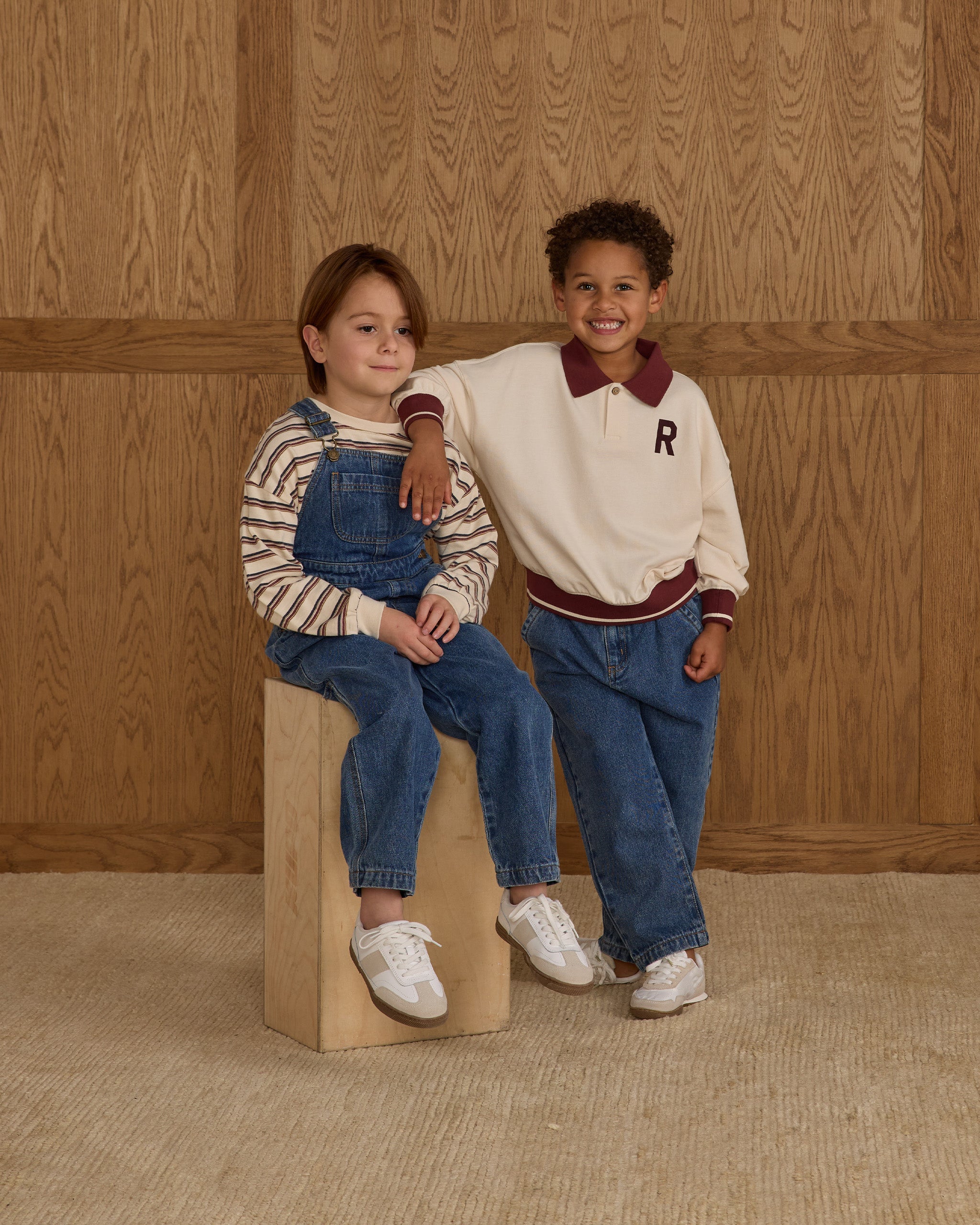 Collared Sweatshirt || Natural