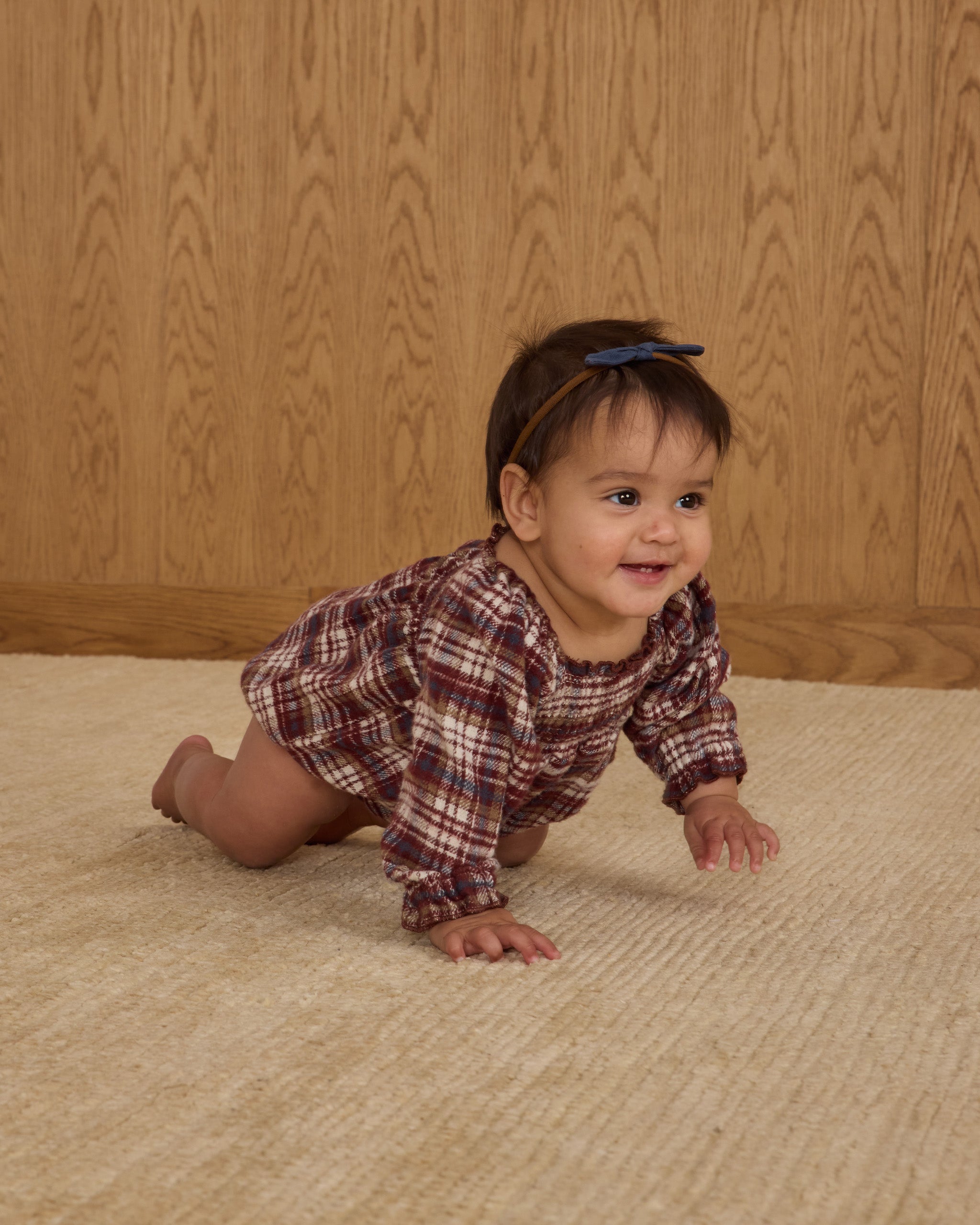 Combinaison Adelaide || Plaid bordeaux