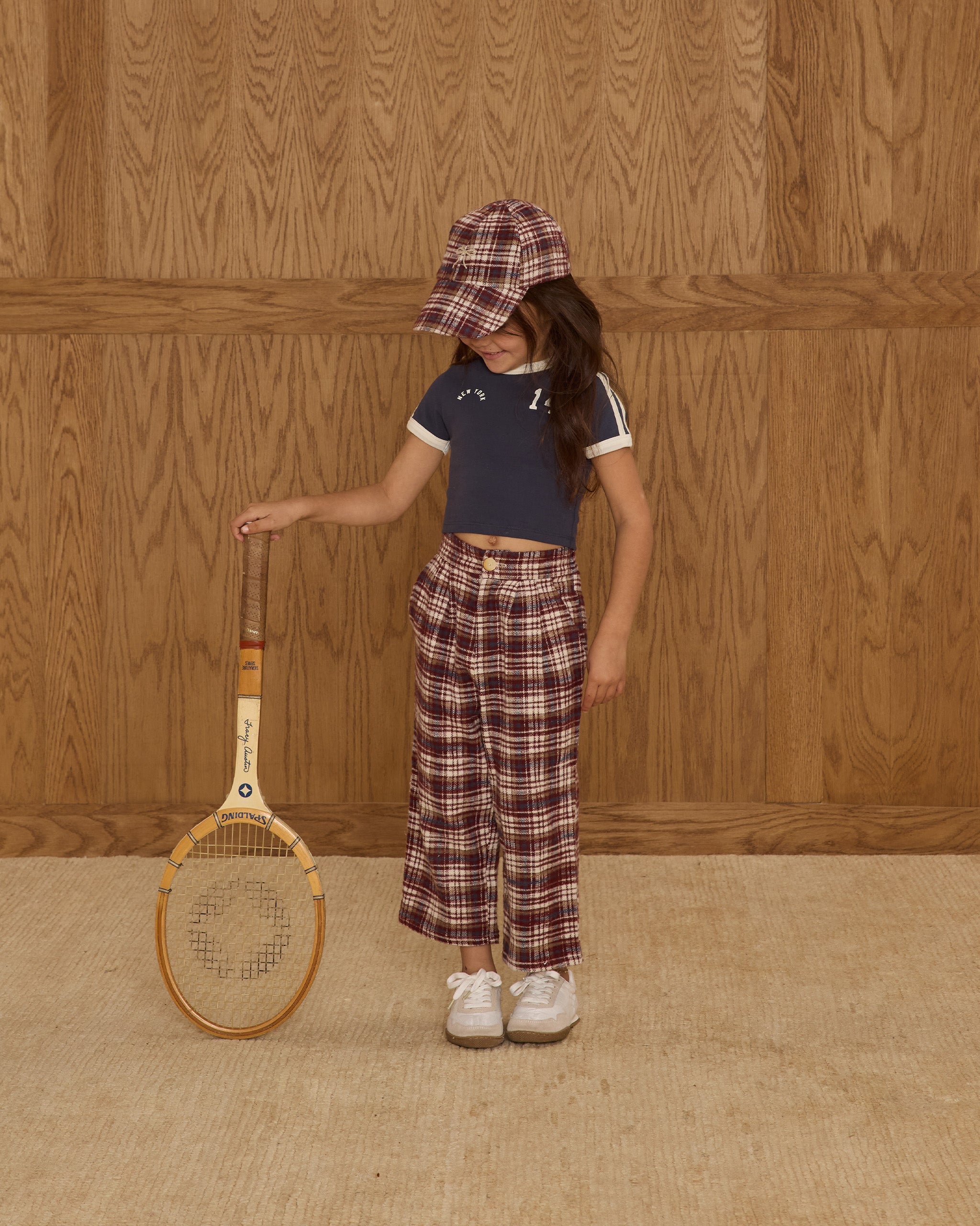 Pantalon Brooklyn || Plaid bordeaux