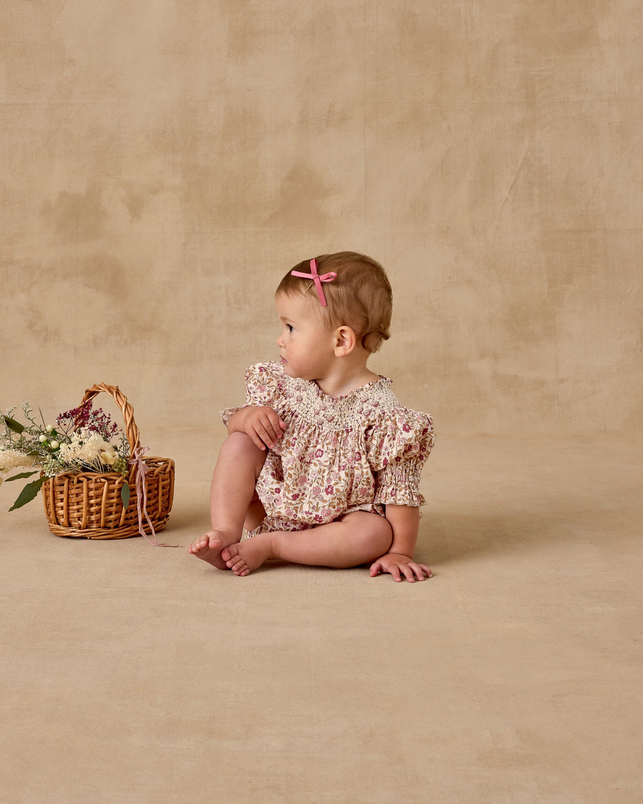 Mini Satin Bows, Set of 4 | Ivory, Raspberry