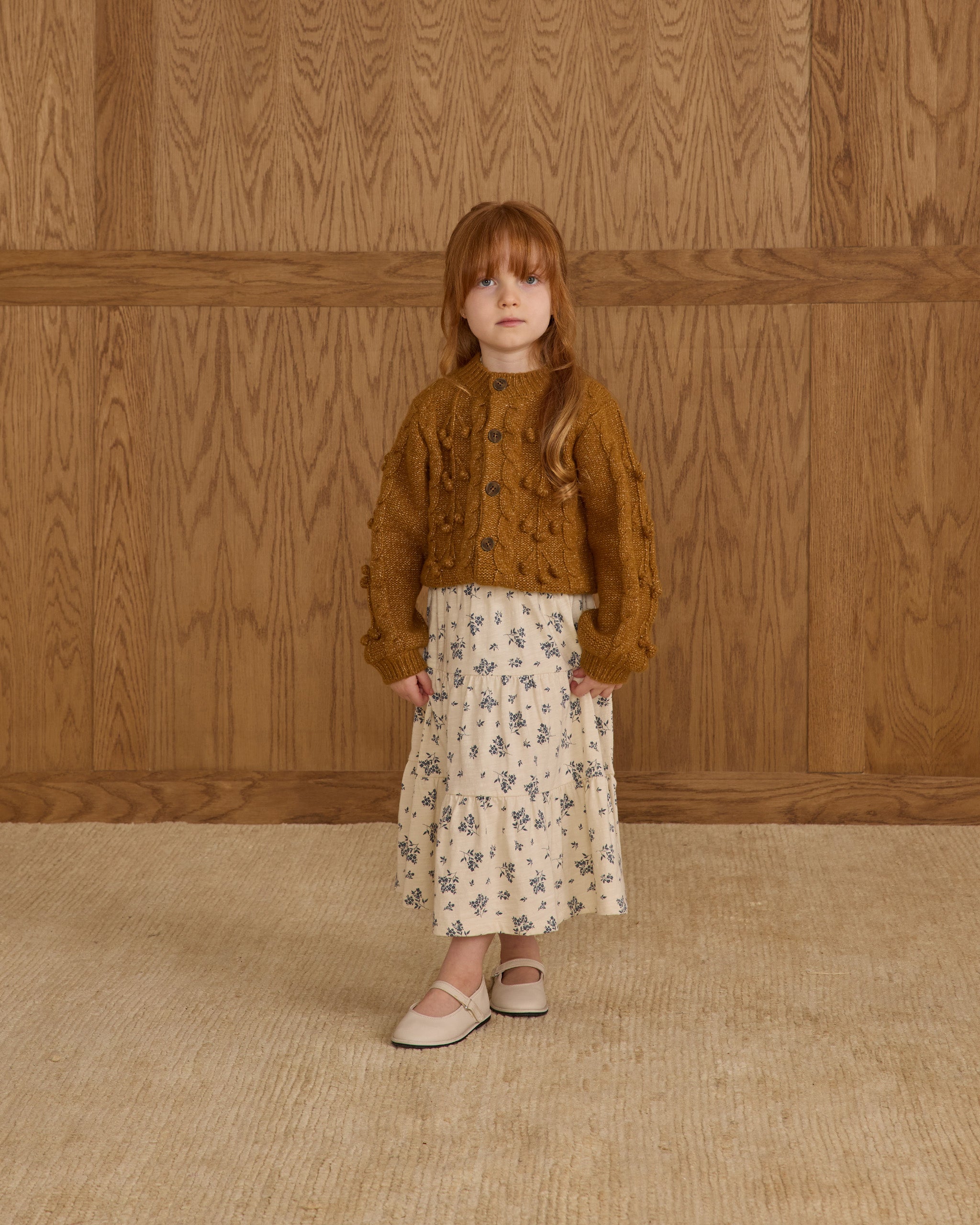 Bobble Cardigan || Golden