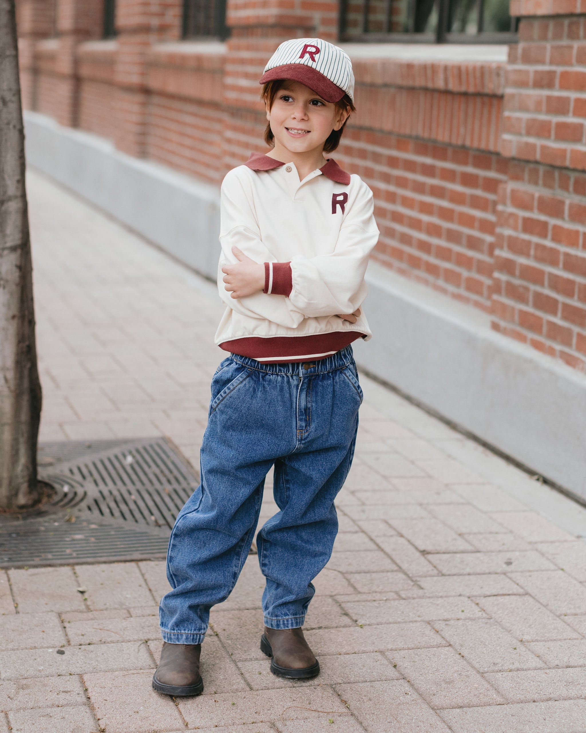 Baseball Hat | Navy Pinstripe