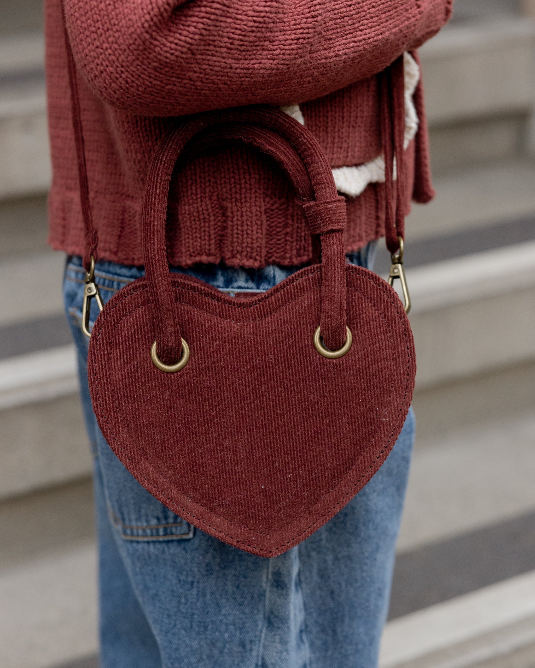 Heart Purse | Burgundy