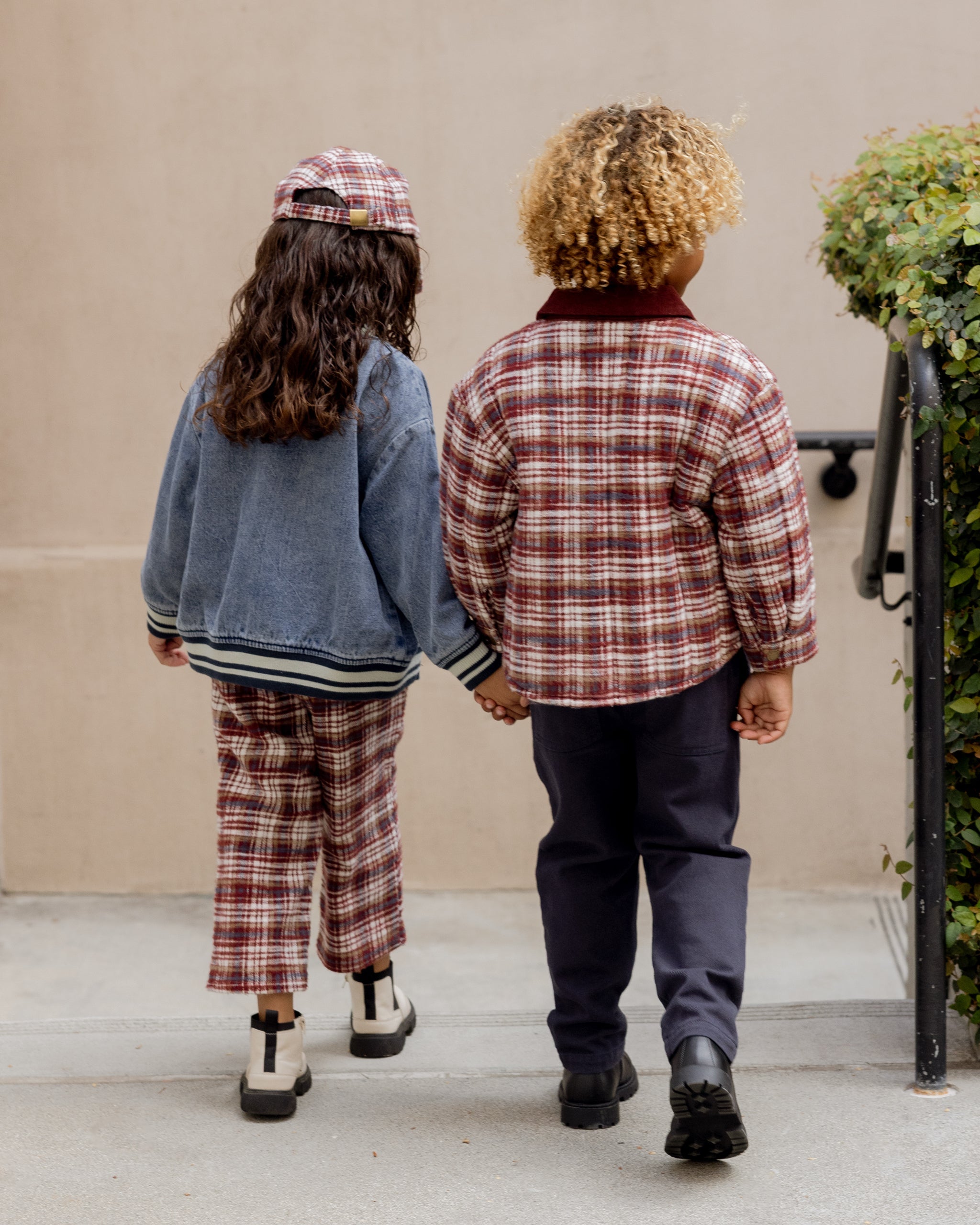 Veste matelassée Nashville || Plaid bordeaux