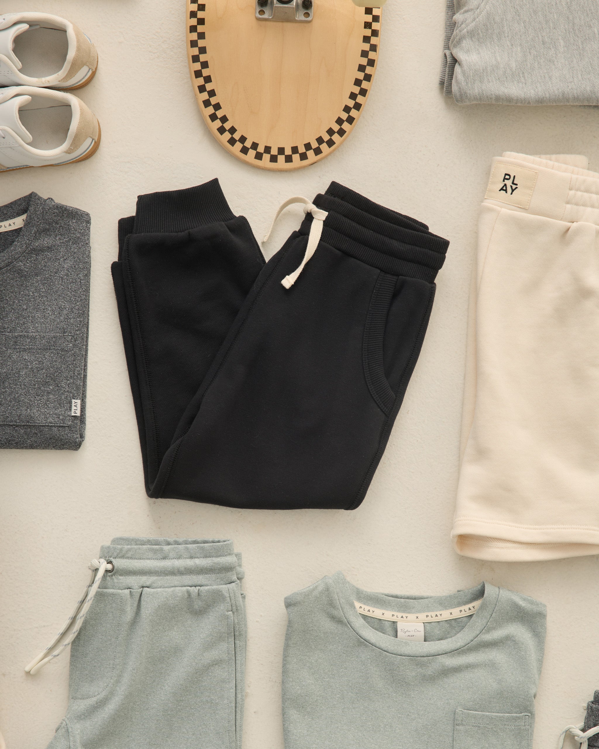 Freestyle Sweatpant Black - Rylee + Cru | Kids Clothes | Trendy Baby Clothes | Modern Infant Outfits |