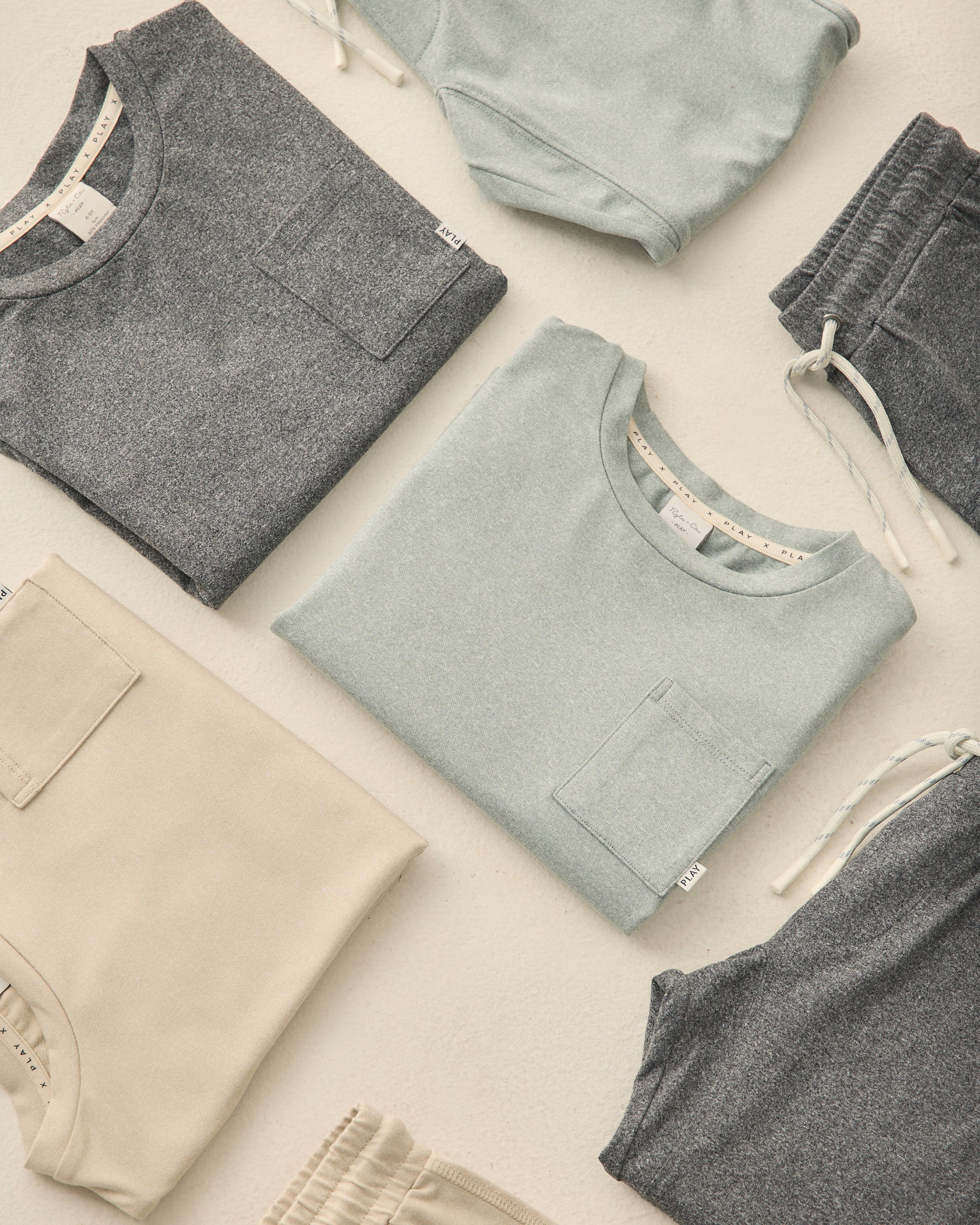 Cove Essential Pocket Tee Heathered Sea Green - Rylee + Cru | Kids Clothes | Trendy Baby Clothes | Modern Infant Outfits |