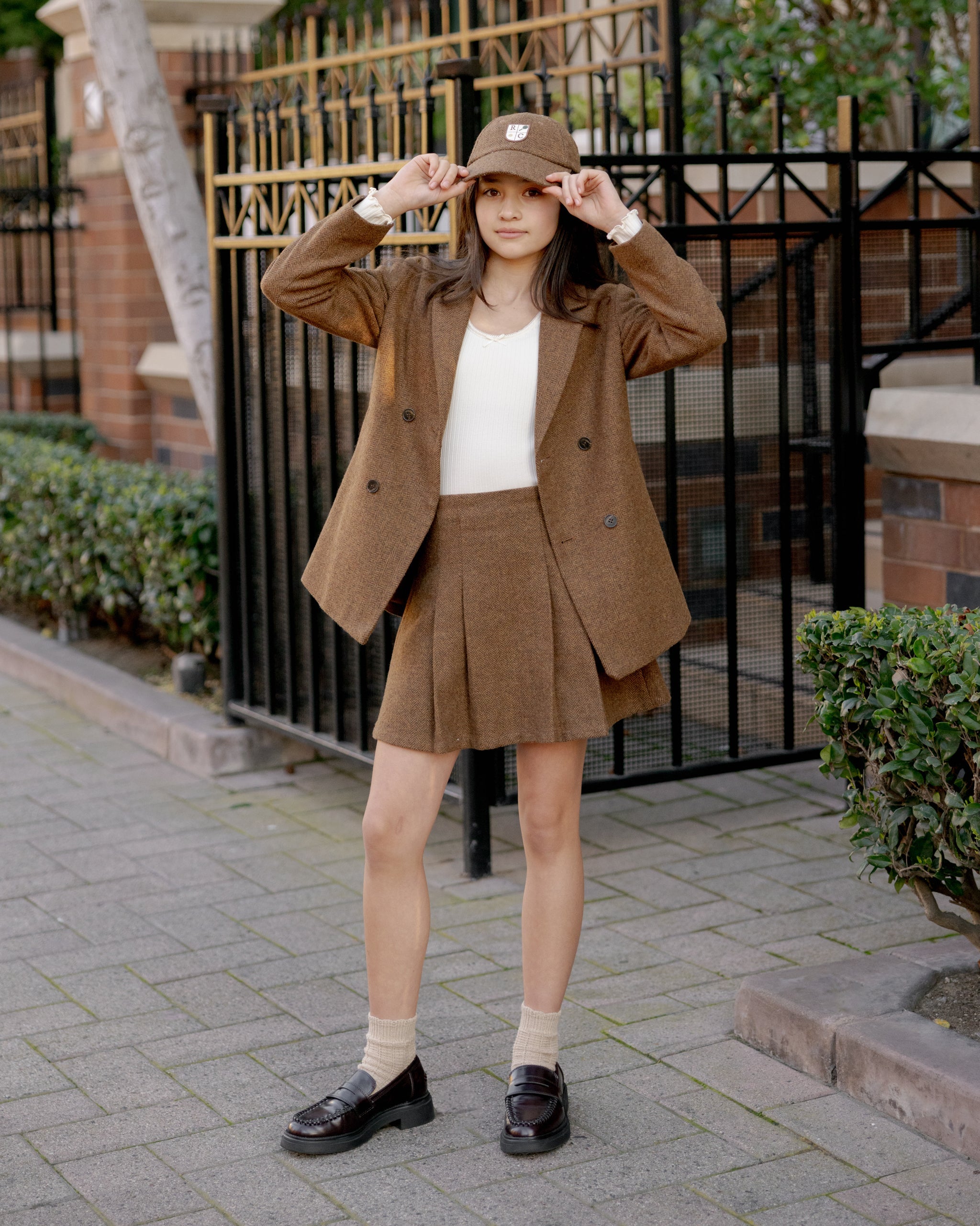 Jupe plissée || Plaid rustique