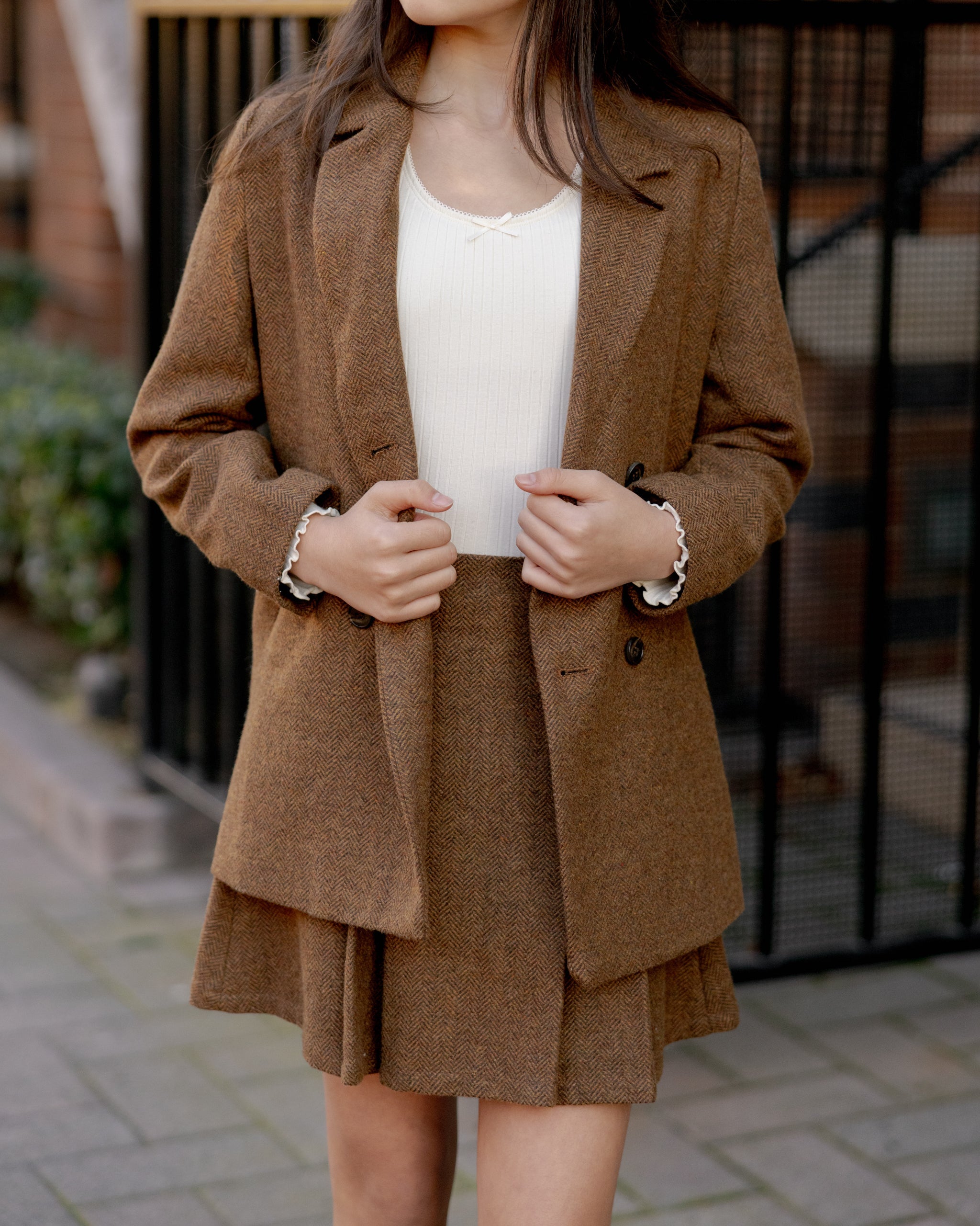 Blazer croisé || Plaid rustique