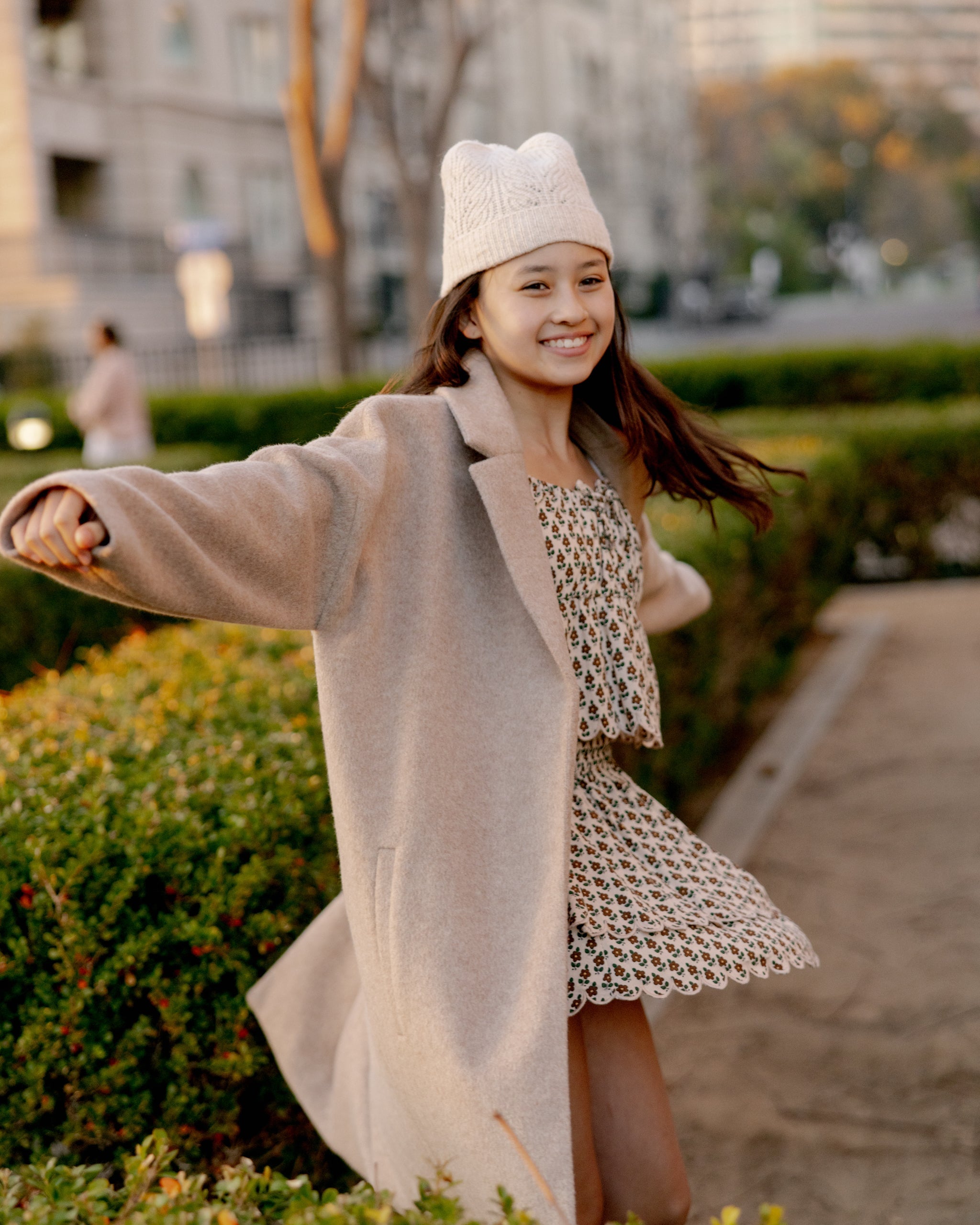 Manteau long Presley || Camel