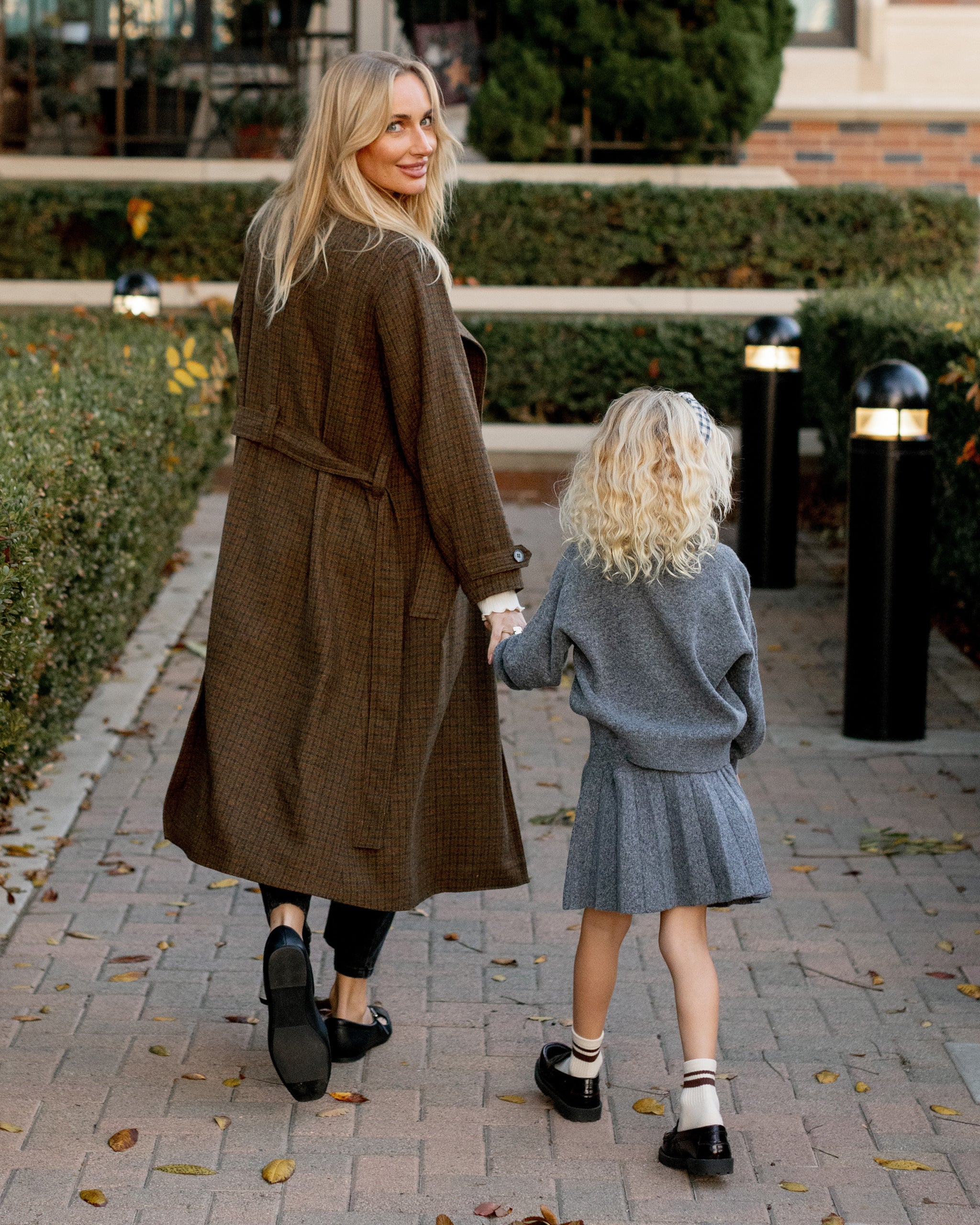 Knit Pleated Skirt || Heathered Grey – Rylee + Cru Canada