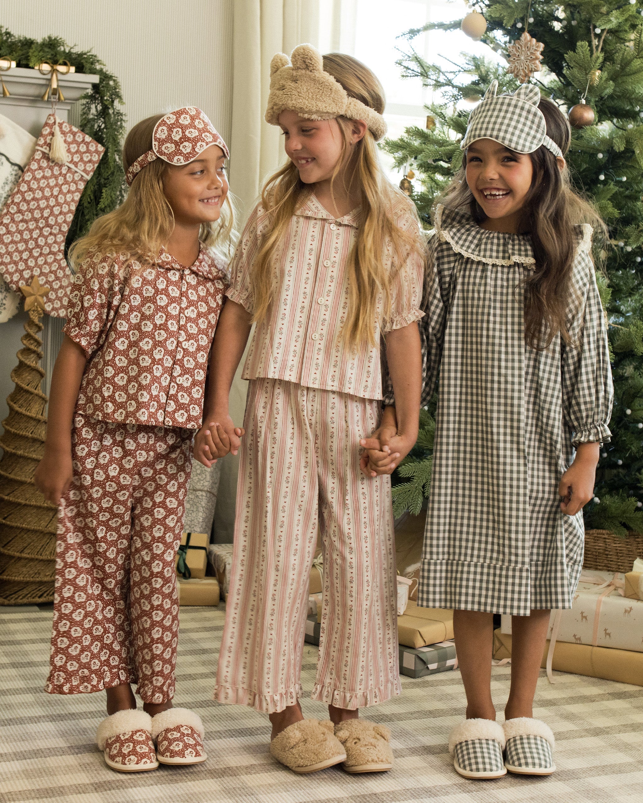 Ruffle Pajamas || Candy Cane Stripe
