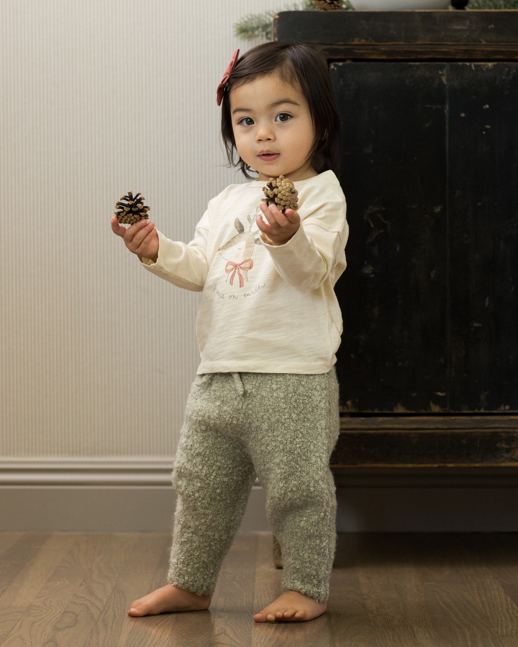 Knit Pant || Pistachio Boucle