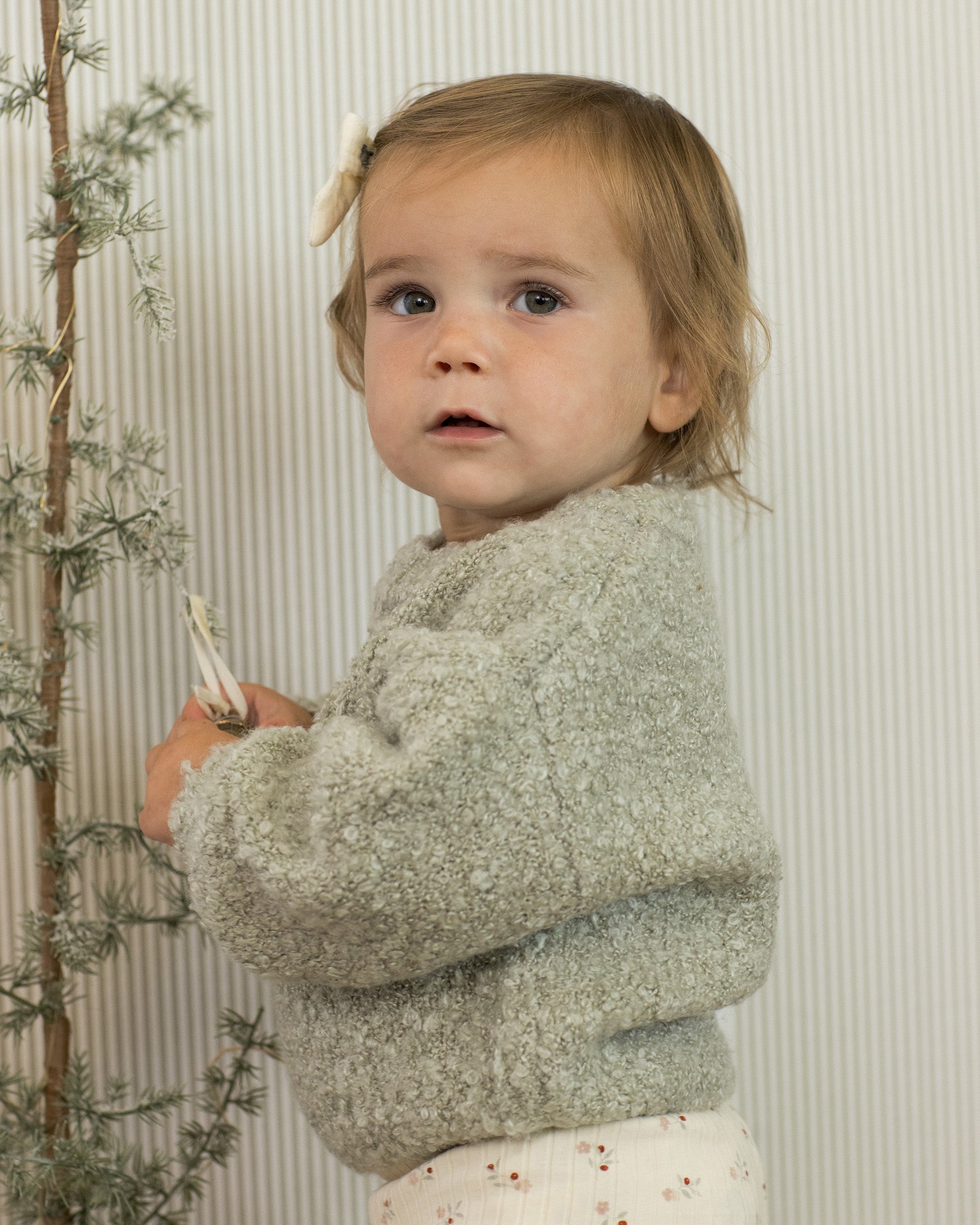 Aspen Sweater || Pistachio Boucle