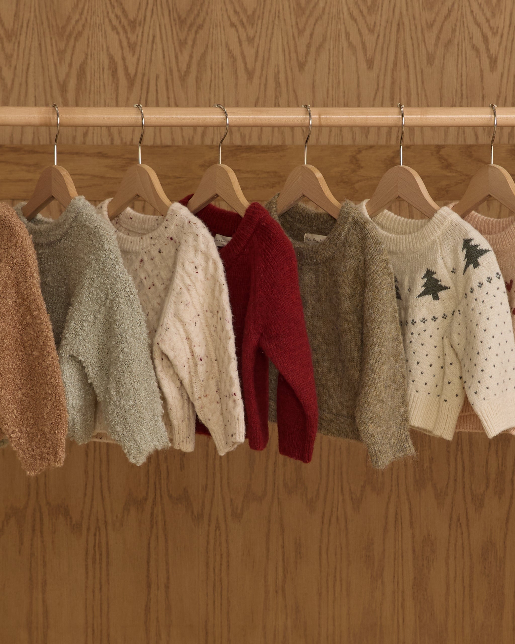 Cable Knit Sweater || Natural Speckled