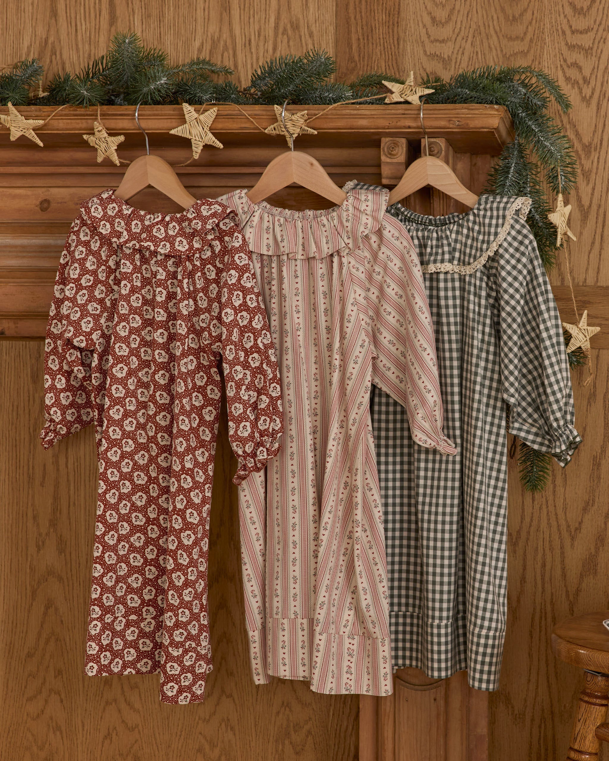 Girl's Nightgown || Candy Cane Stripe