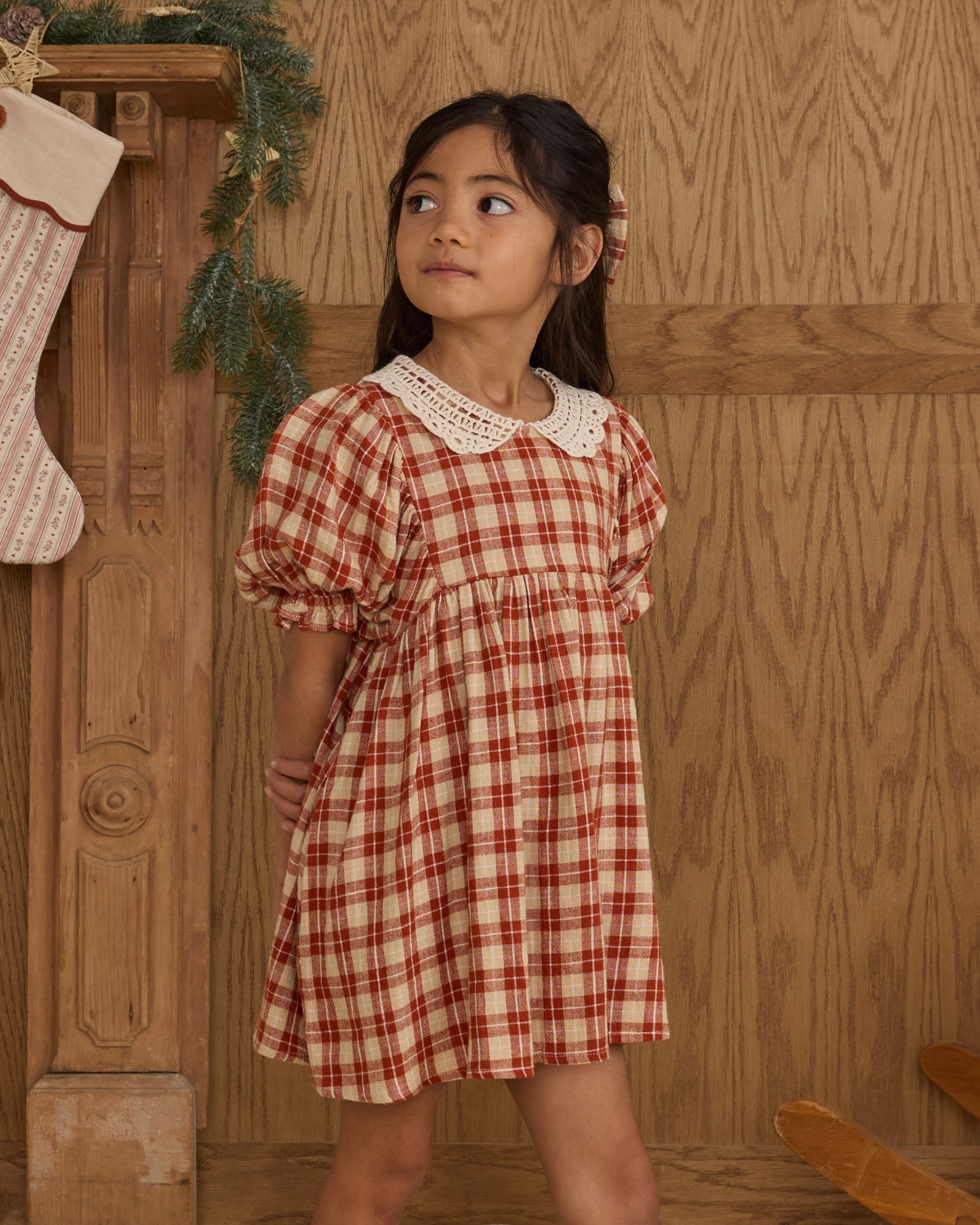 Heidi Dress || Red Plaid