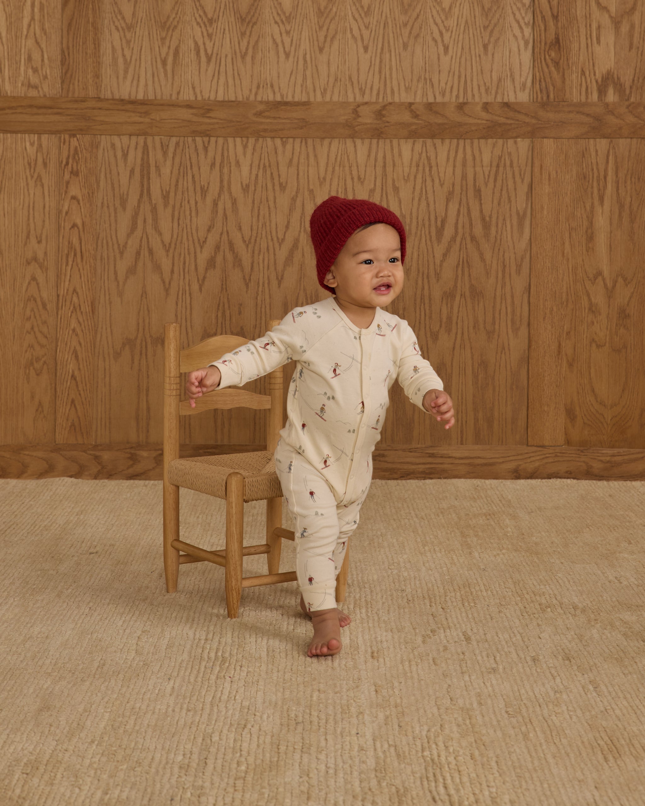 Organic Long John Pajamas || Skiers