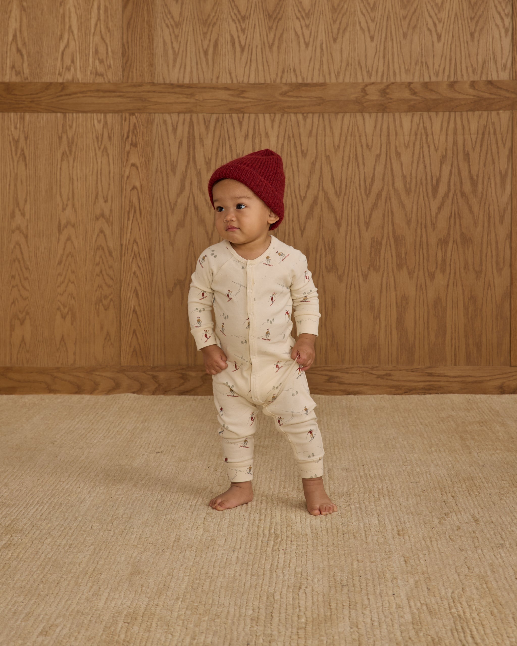 Organic Long John Pajamas || Skiers