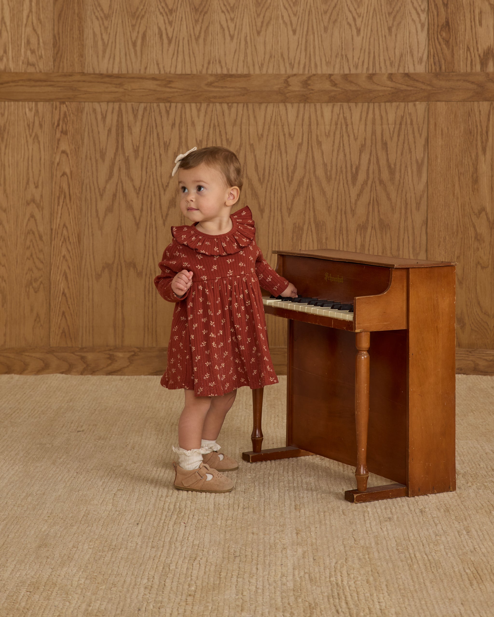 Ruffle Collar Dress || Ruby Ditsy