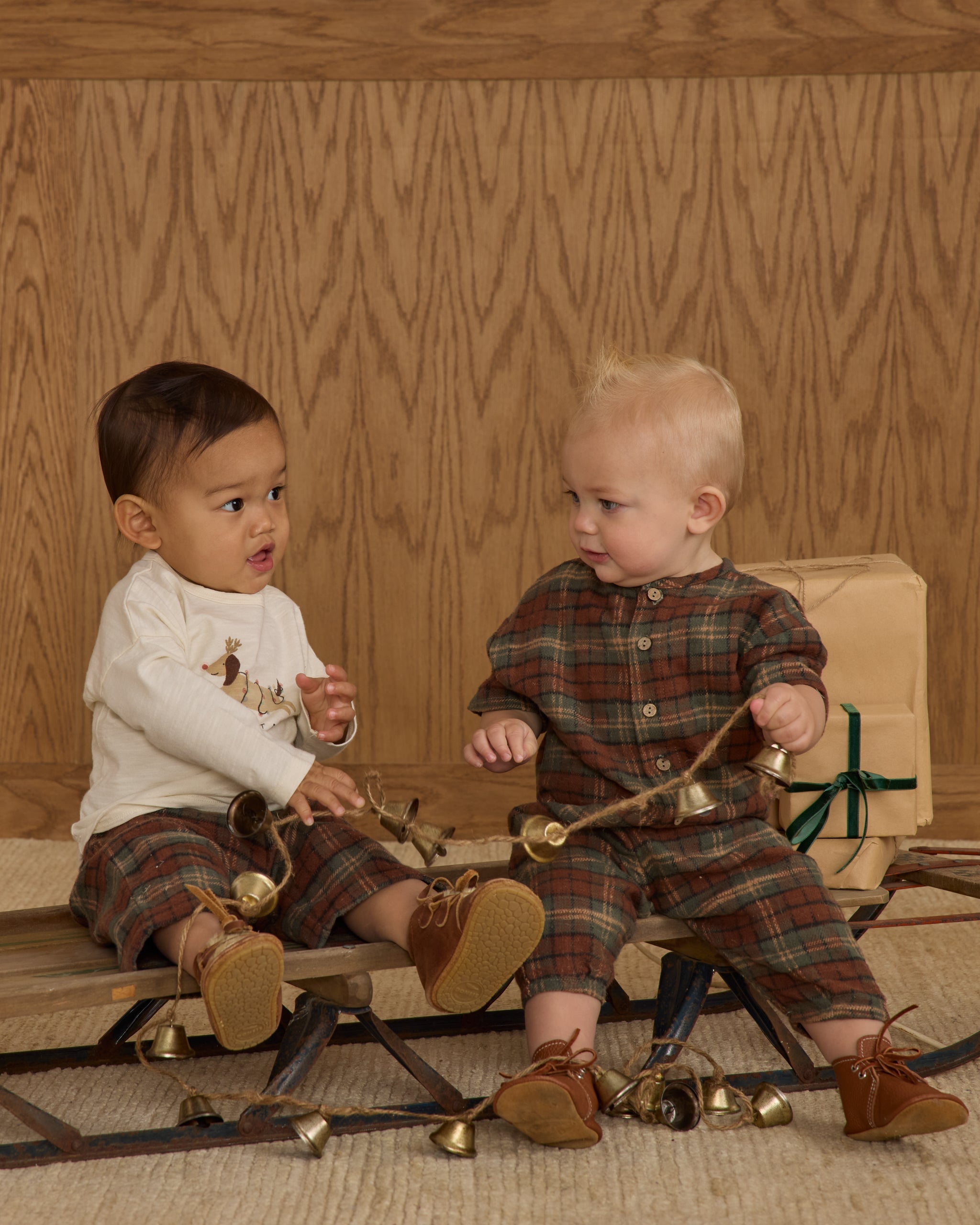 Hayes Jumpsuit || Holiday Plaid