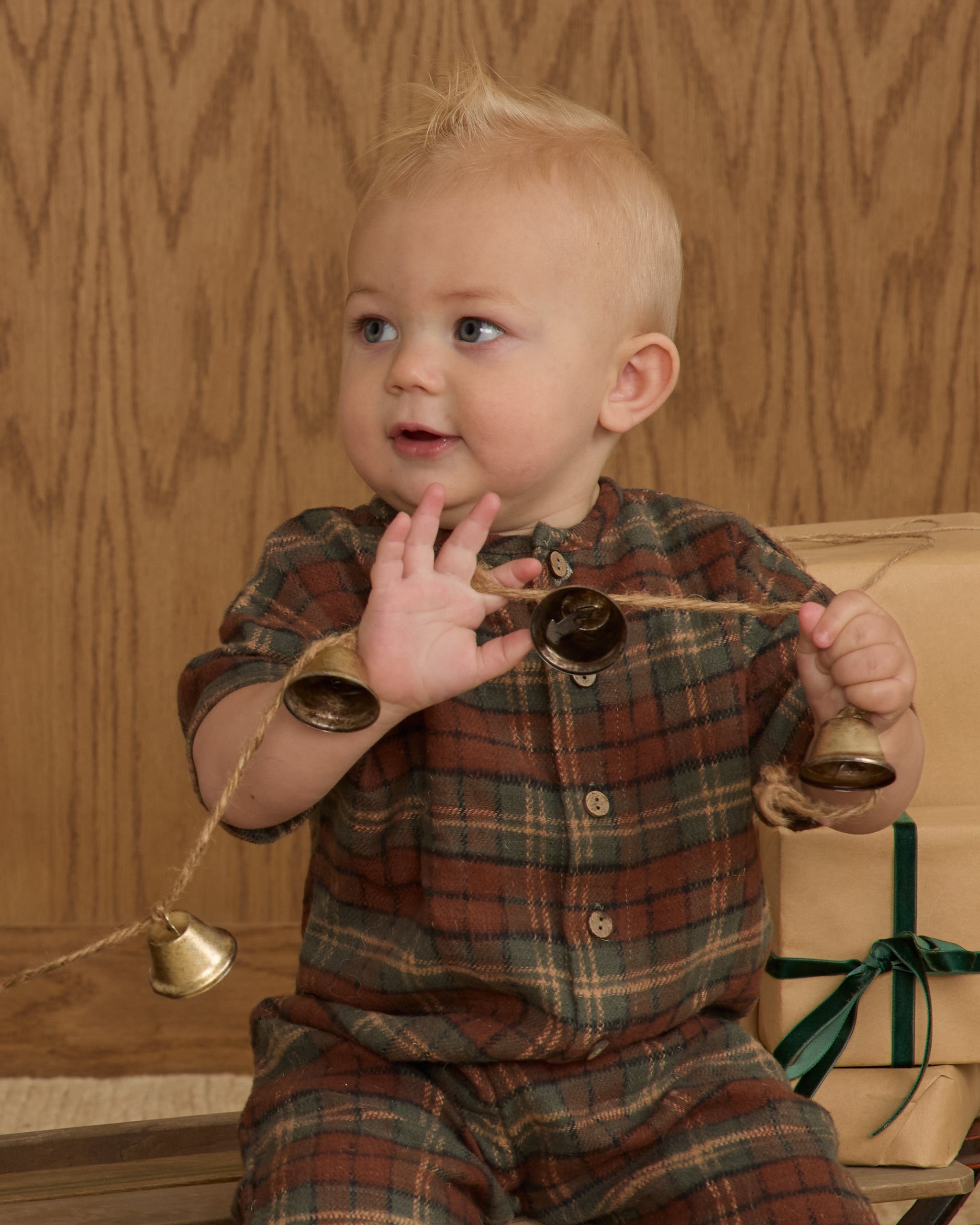 Hayes Jumpsuit || Holiday Plaid