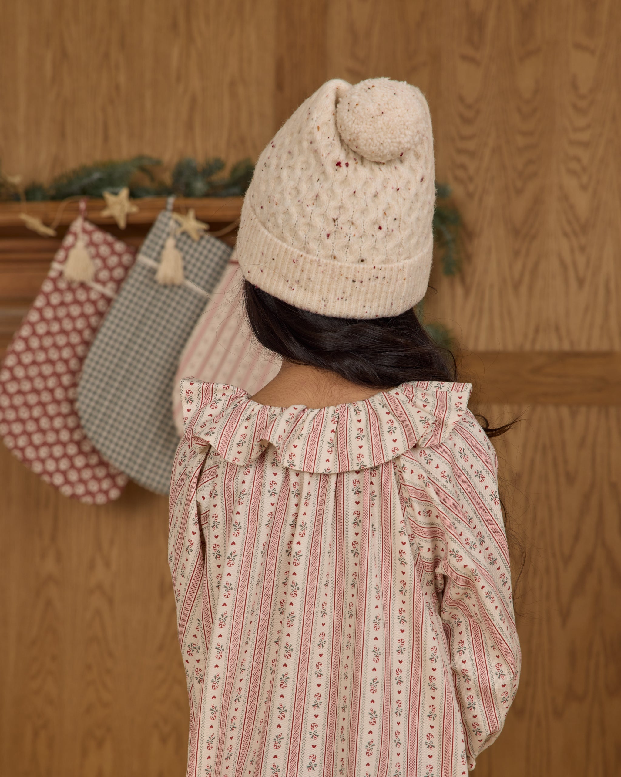 Girl's Nightgown || Candy Cane Stripe