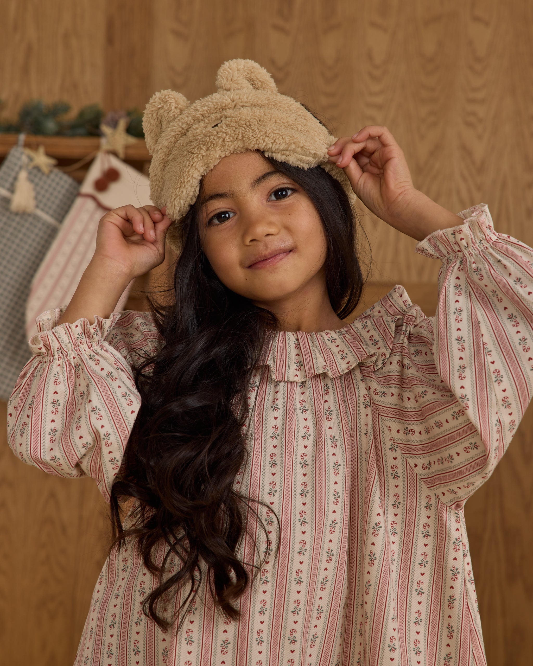 Girl's Nightgown || Candy Cane Stripe