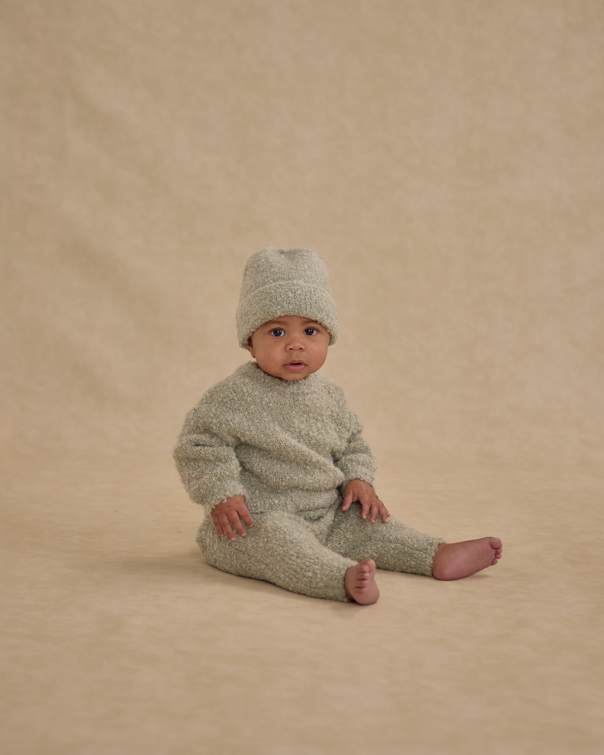 Aspen Sweater || Pistachio Boucle